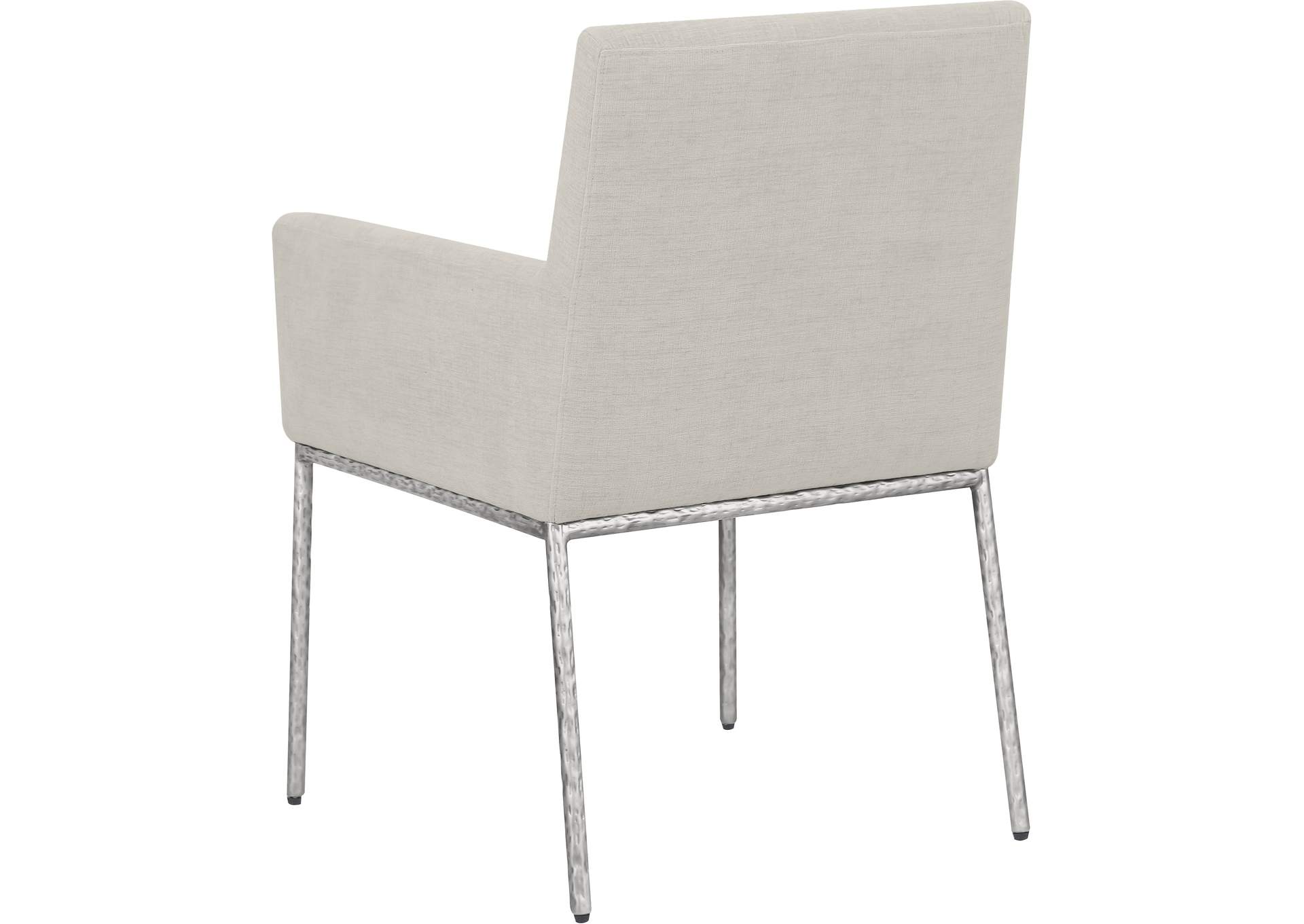 Reeves Cream Chenille Fabric Dining Chair