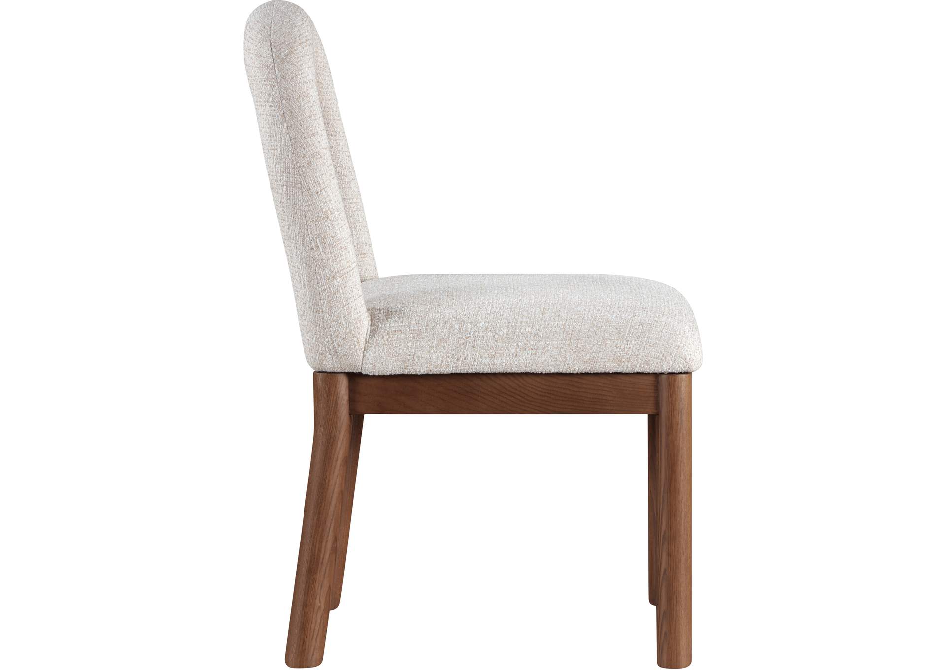 Conrad Beige Linen Textured Fabric Dining Chair image 5