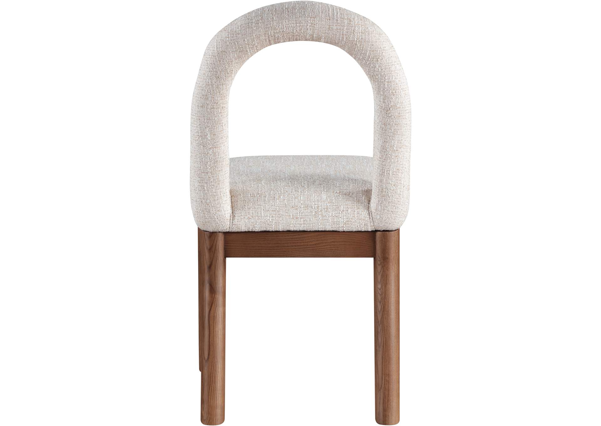 Conrad Beige Linen Textured Fabric Dining Chair image 6