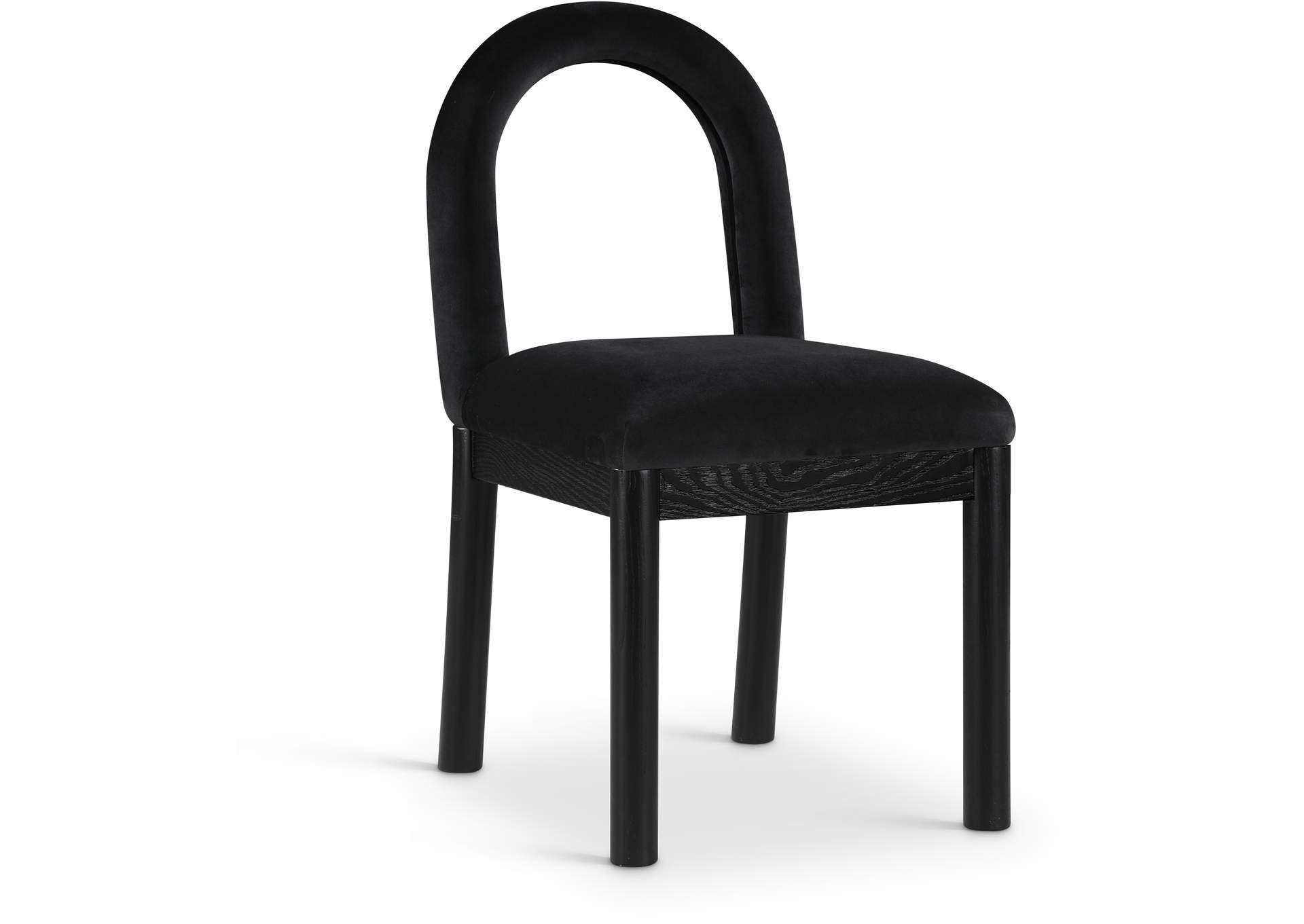Conrad Black Velvet Dining Chair