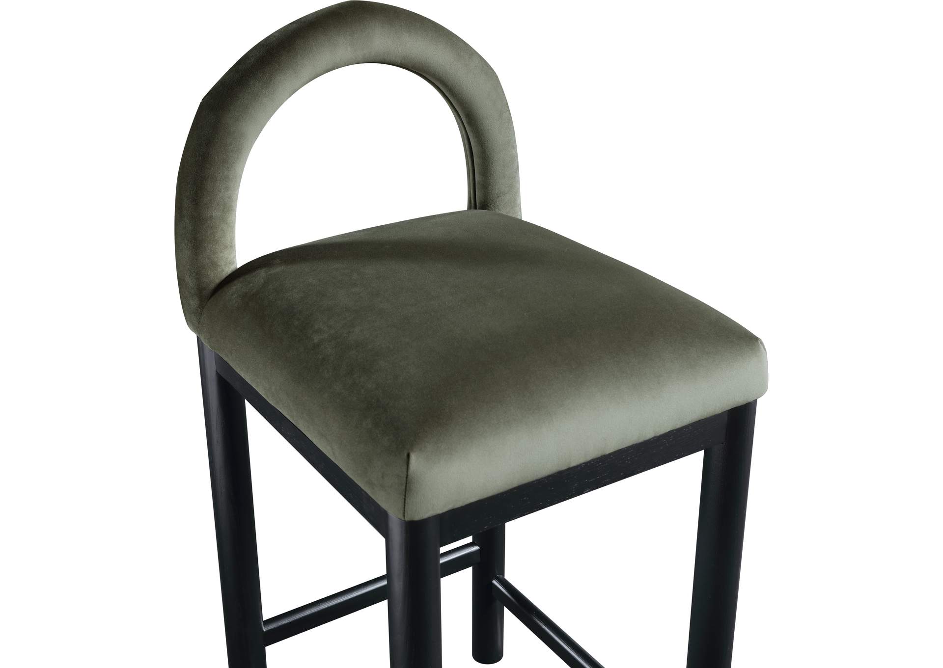 Conrad Green Velvet Counter Stool