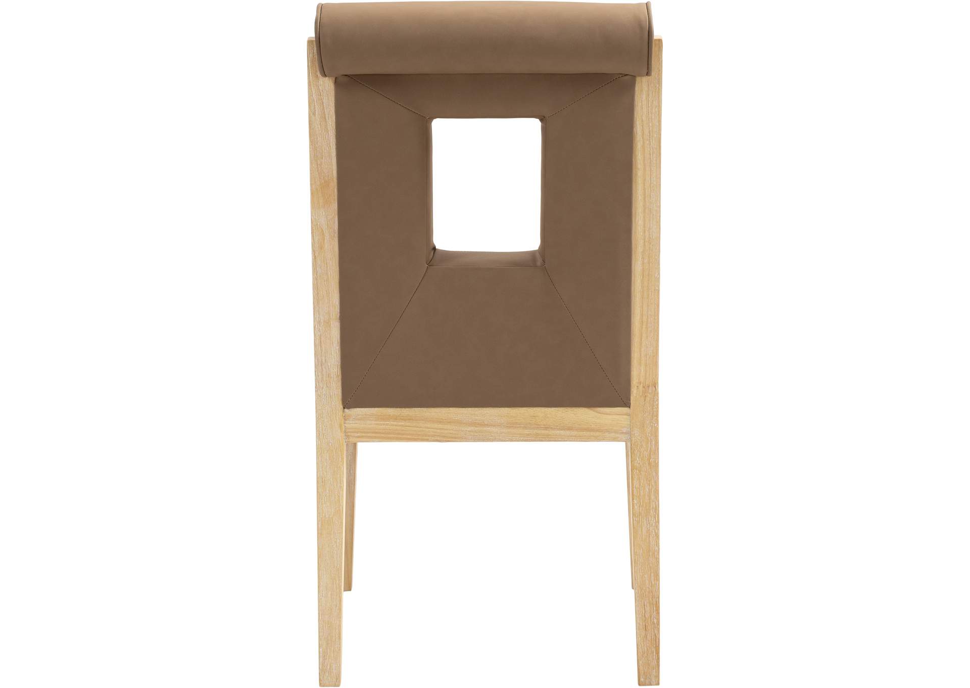 Gwendolyn Brown Vegan Leather Dining Side Chair