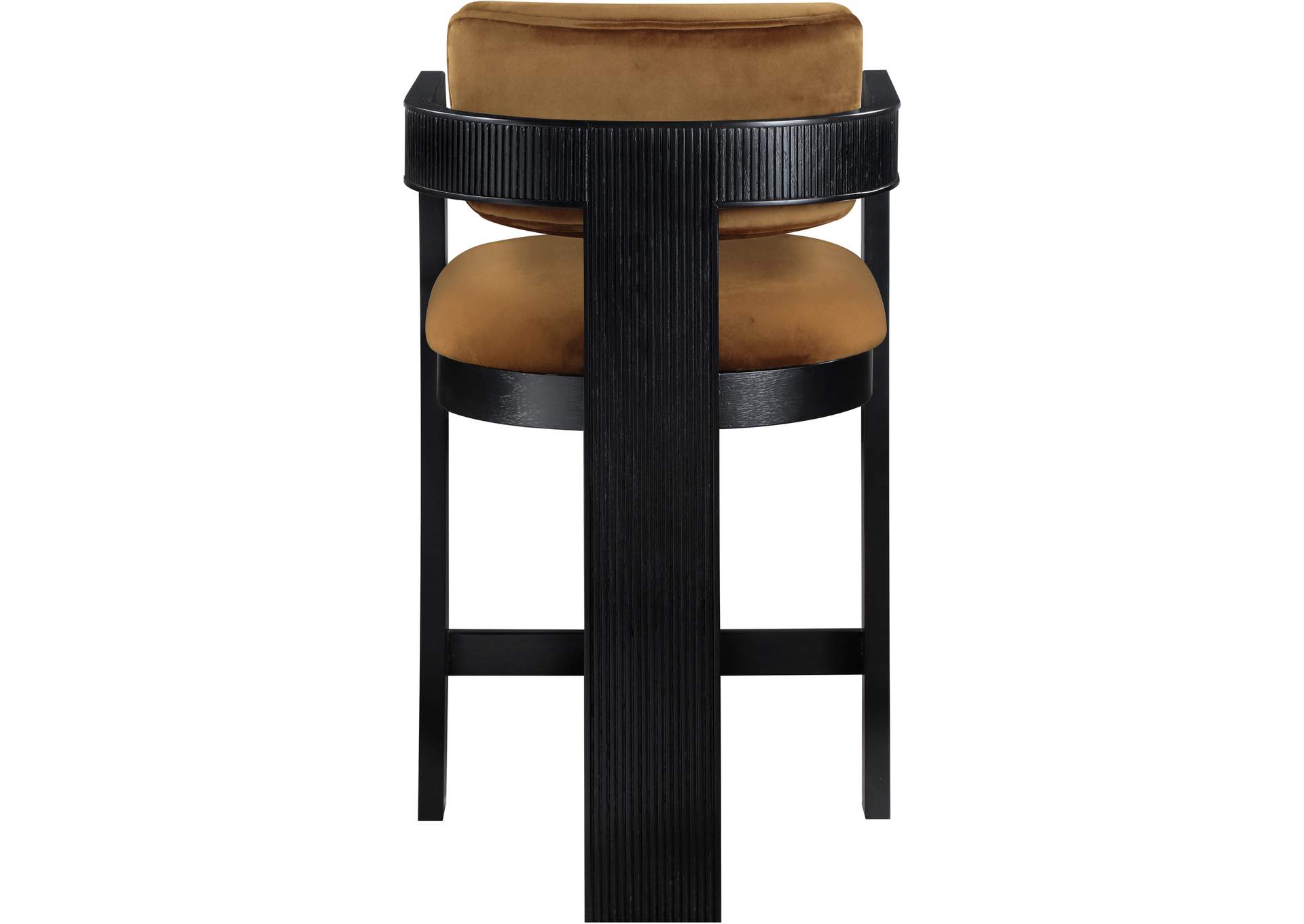 Sacha Saddle Velvet Stool