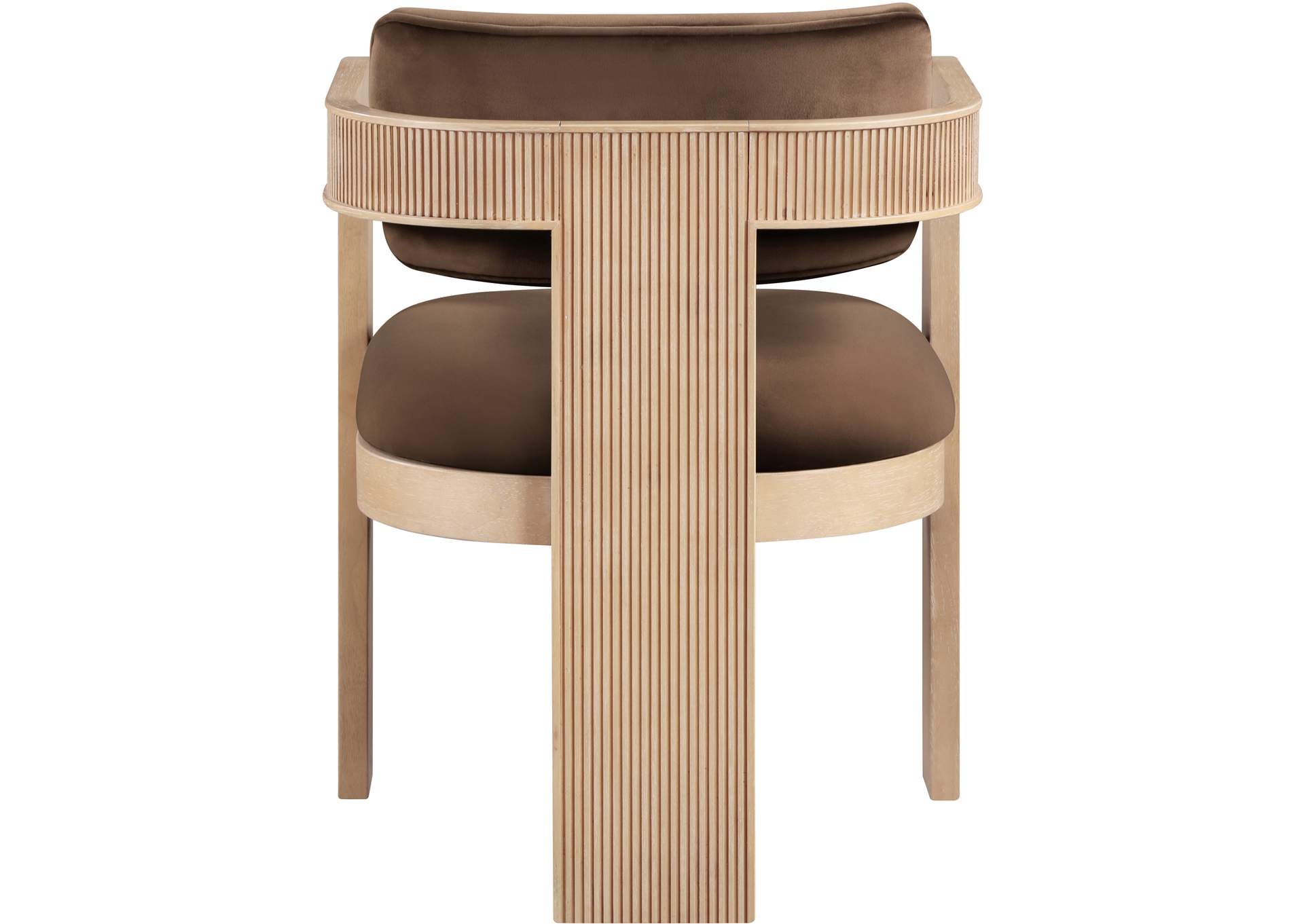 Sacha Brown Velvet Dining Chair