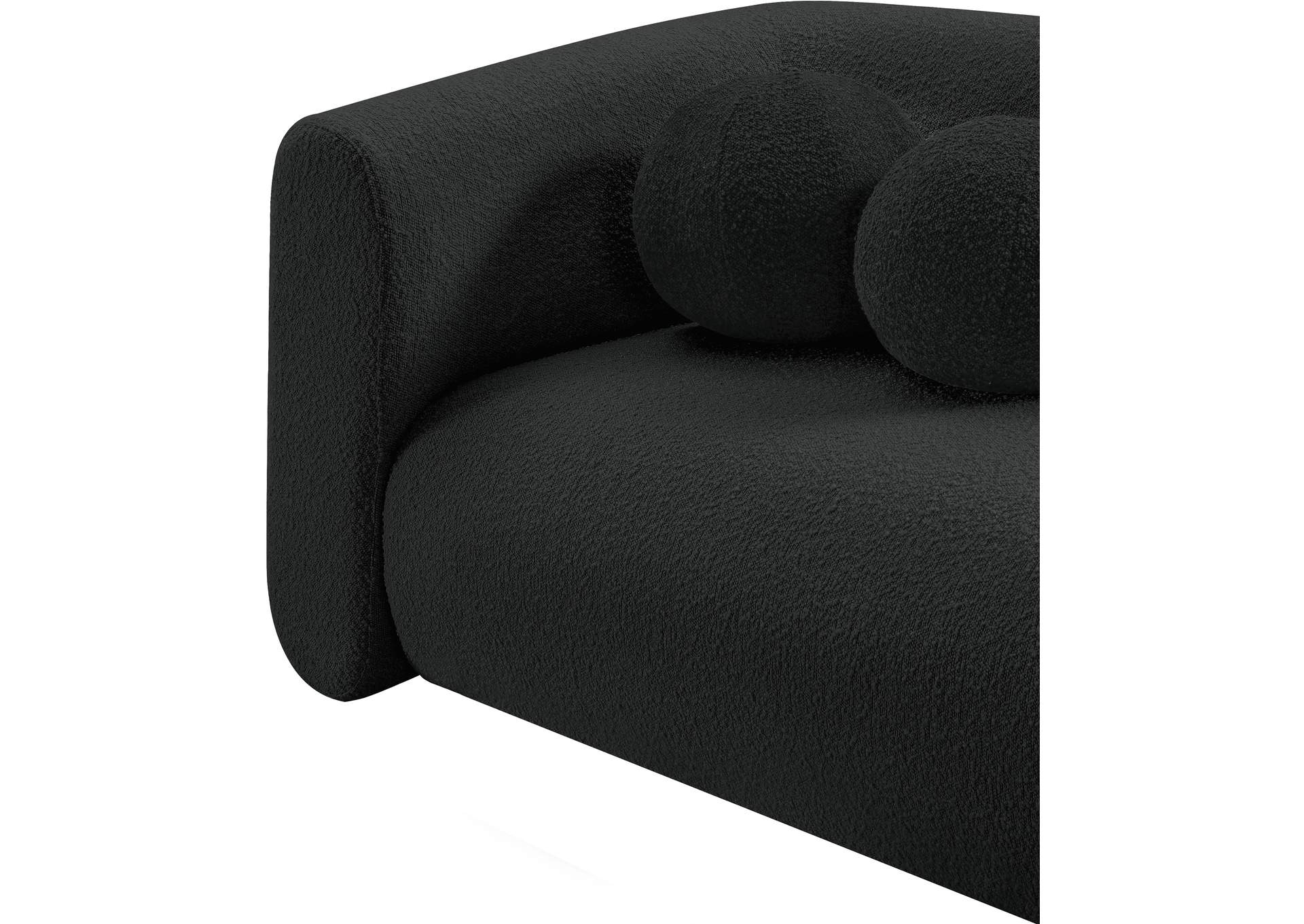 Abbington Black Boucle Fabric Chair