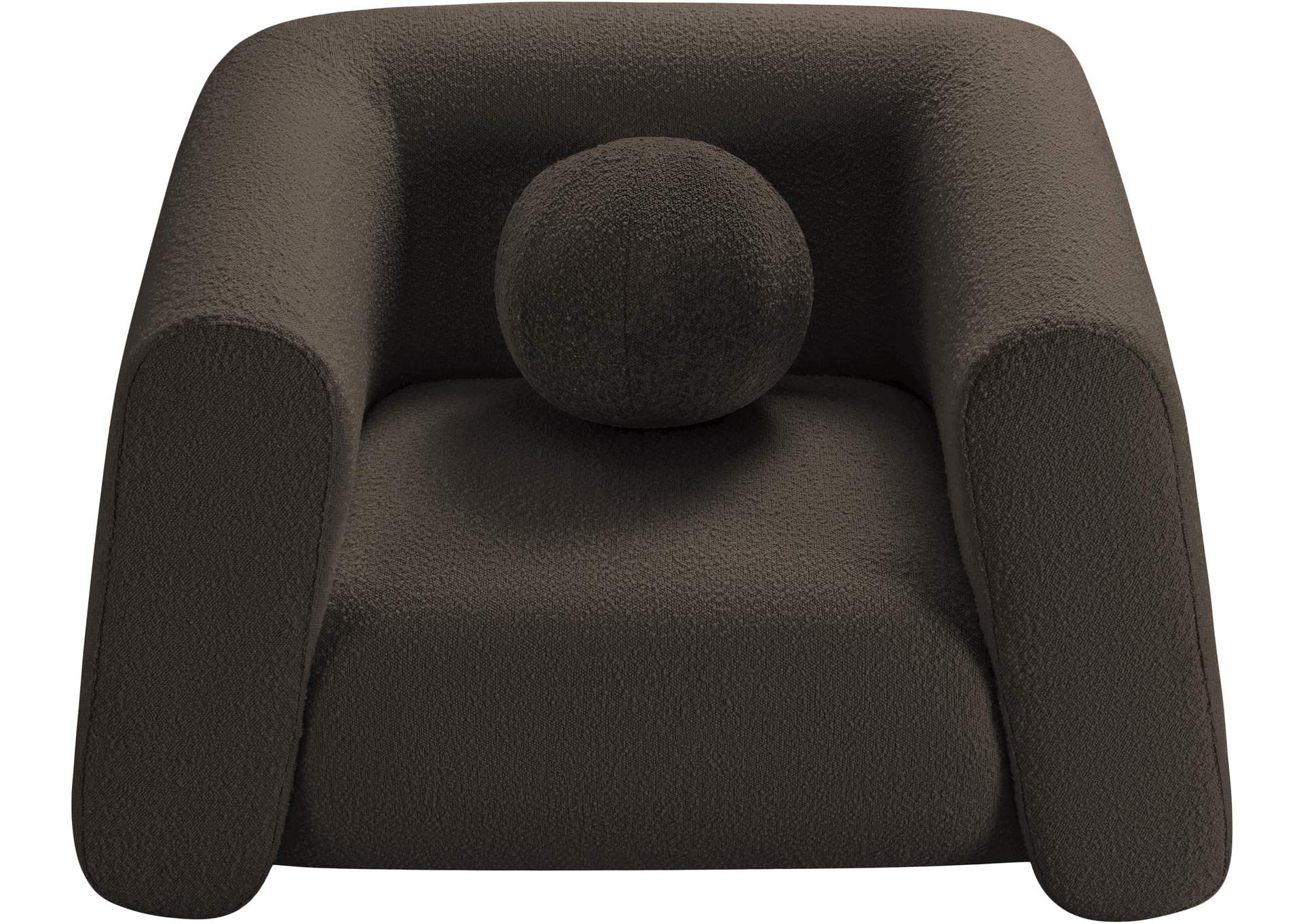 Abbington Brown Boucle Fabric Chair