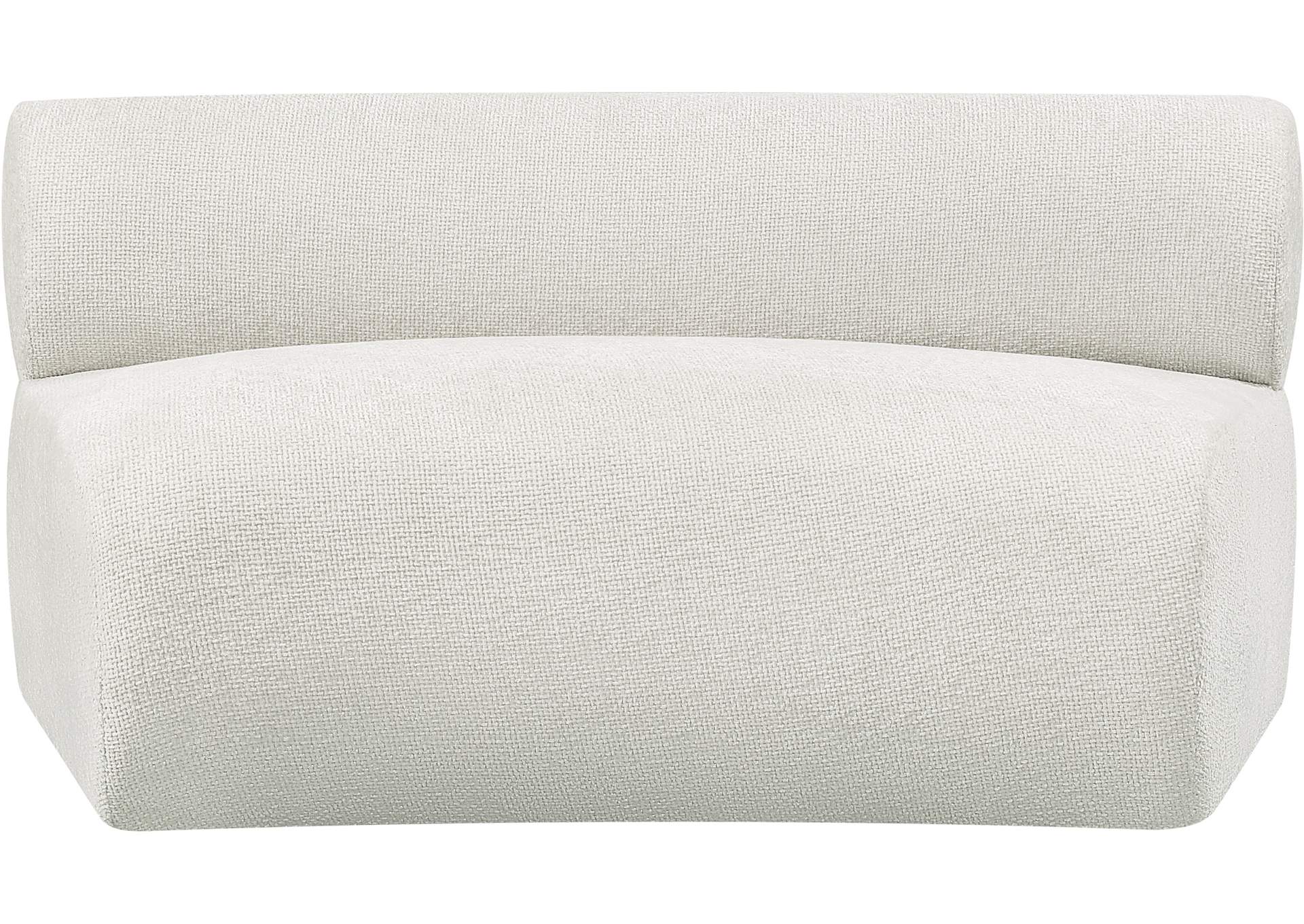 Bale Cream Chenille Fabric Modular Chair