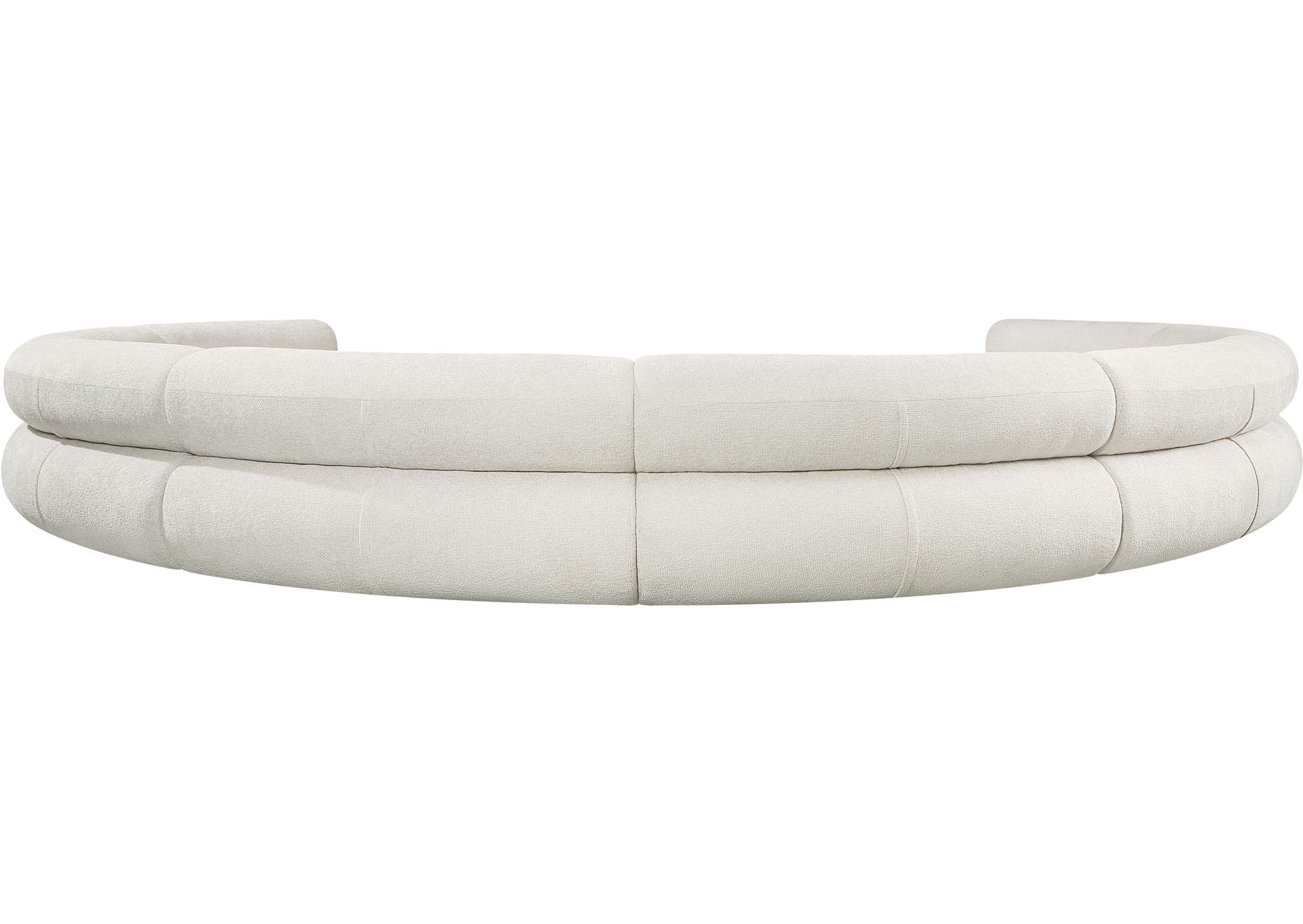 Bale Cream Chenille Fabric Modular Sofa