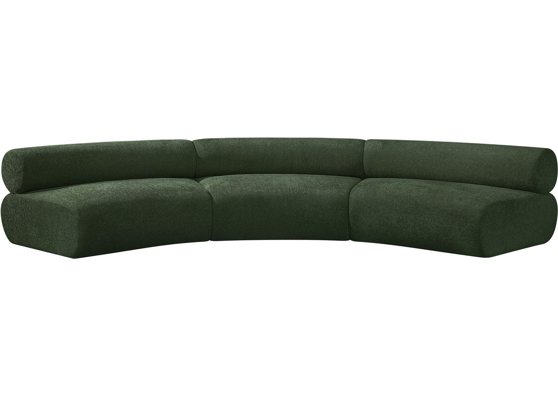 Bale Green Chenille Fabric Modular Sofa