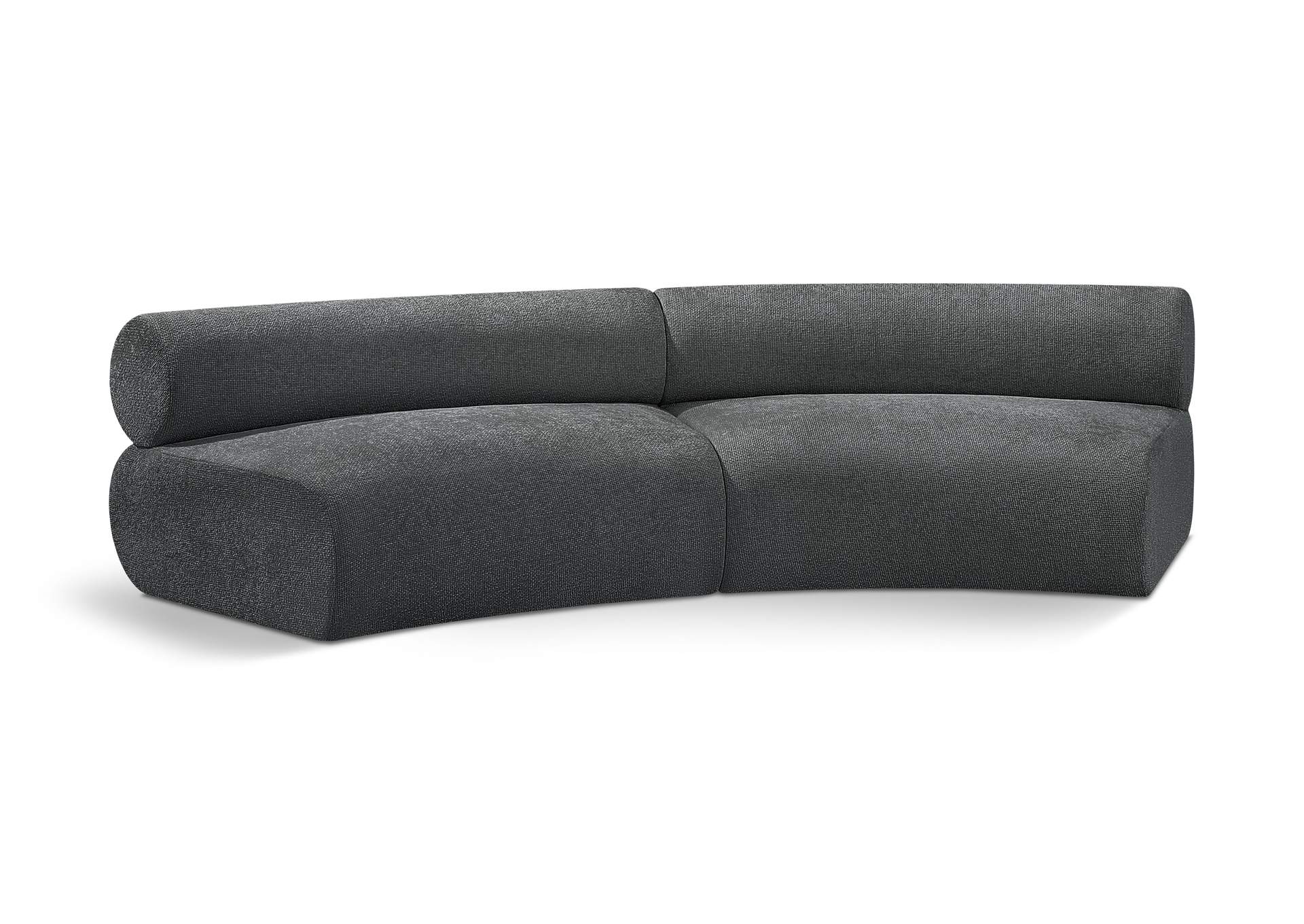 Bale Grey Chenille Fabric Modular Sofa
