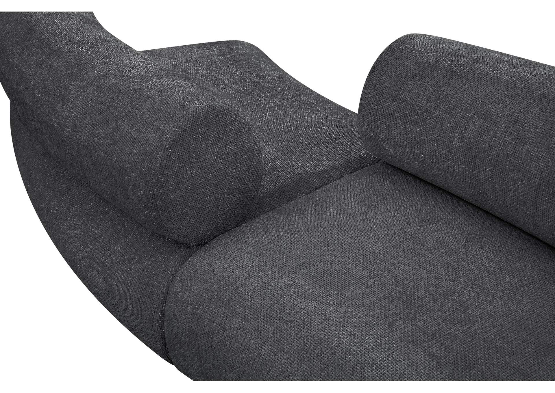 Bale Grey Chenille Fabric Modular Sofa
