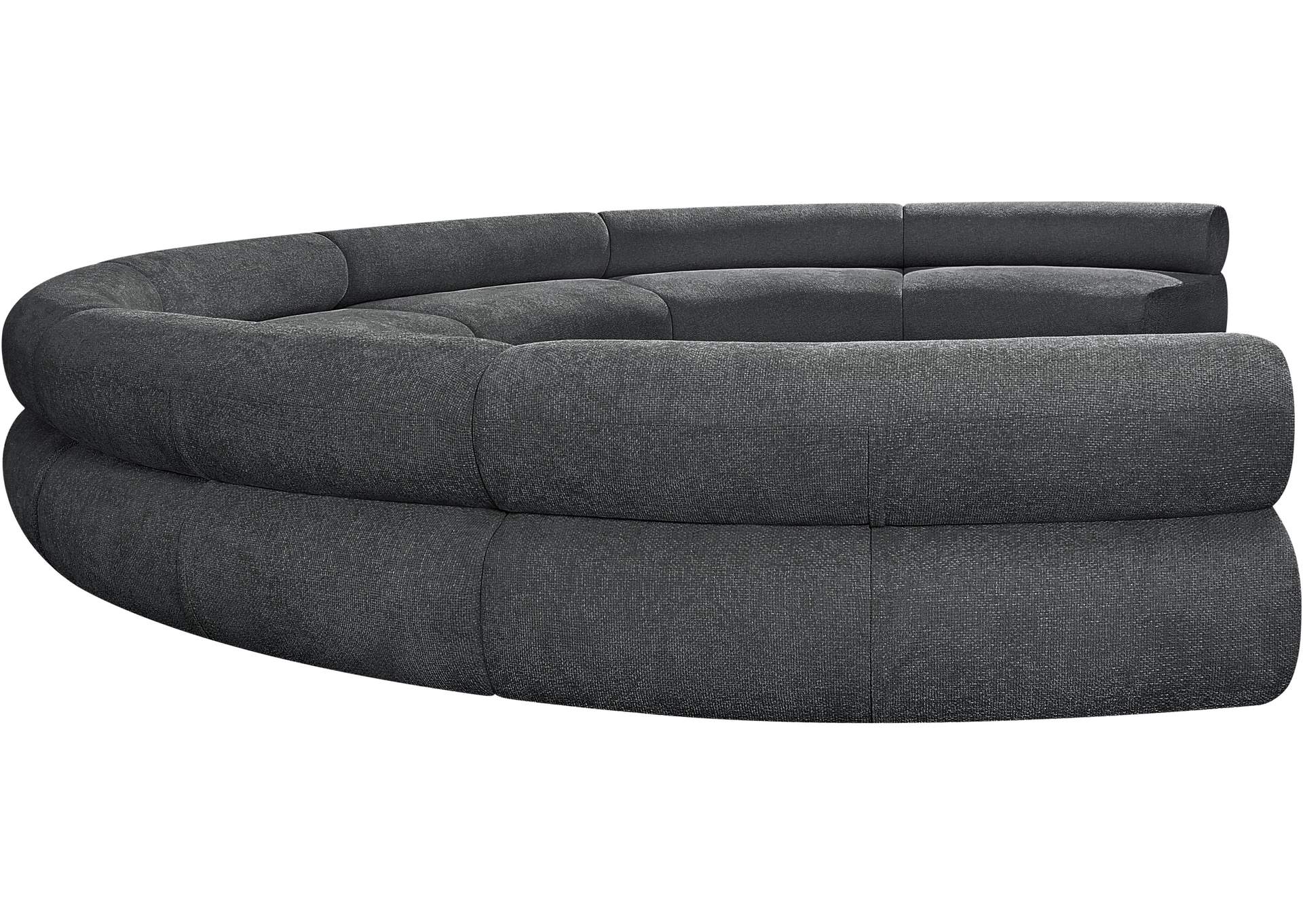 Bale Grey Chenille Fabric Modular Sofa
