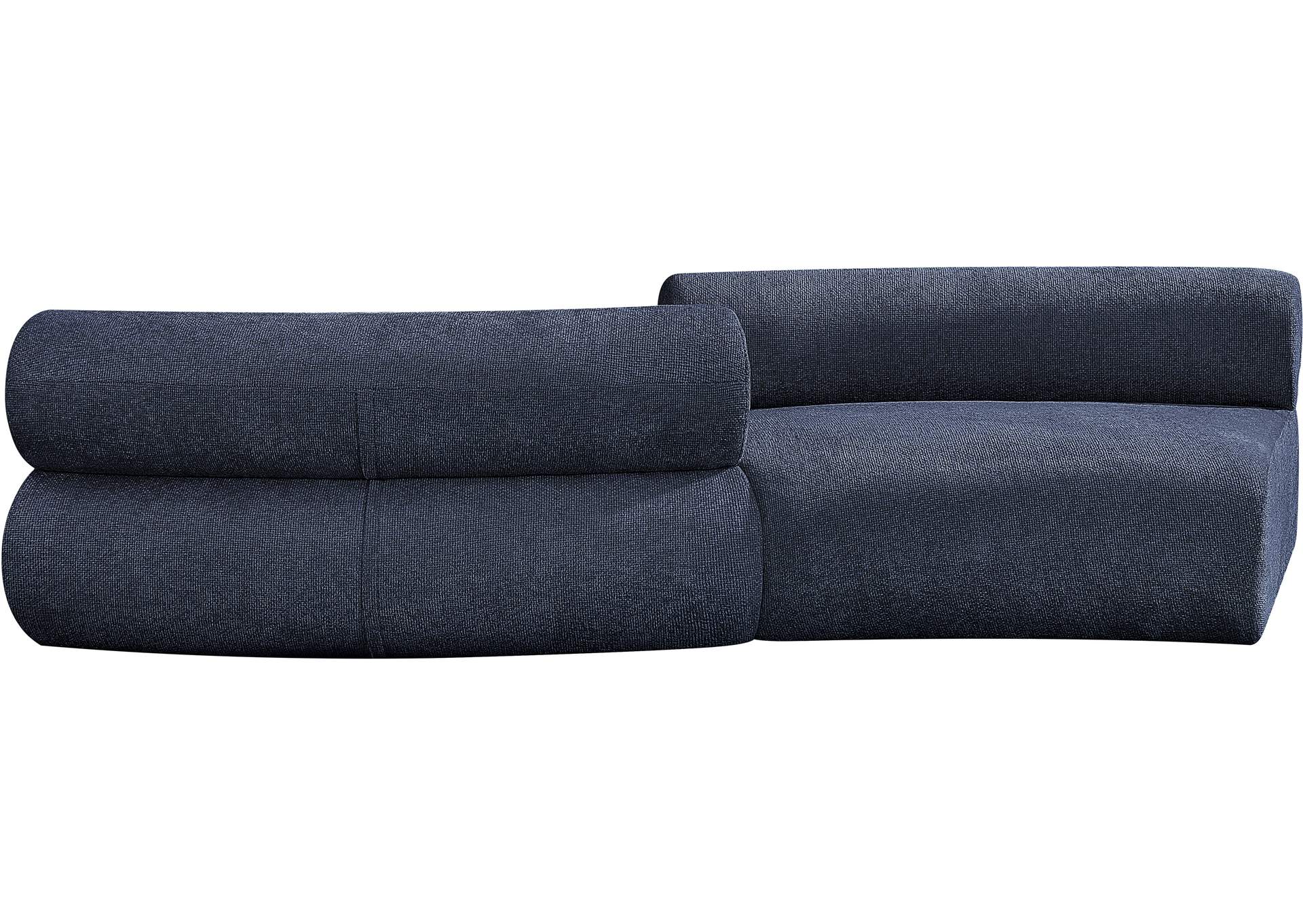 Bale Navy Chenille Fabric Modular Sofa