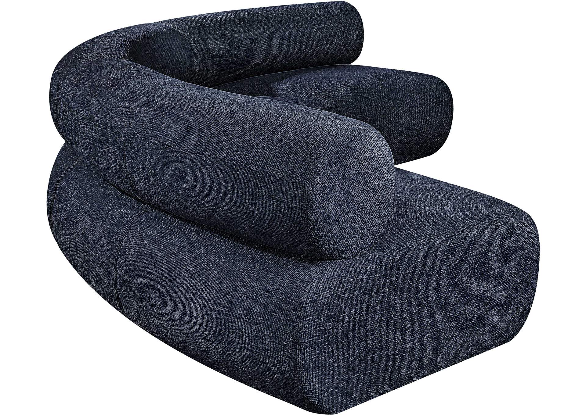 Bale Navy Chenille Fabric Modular Sofa