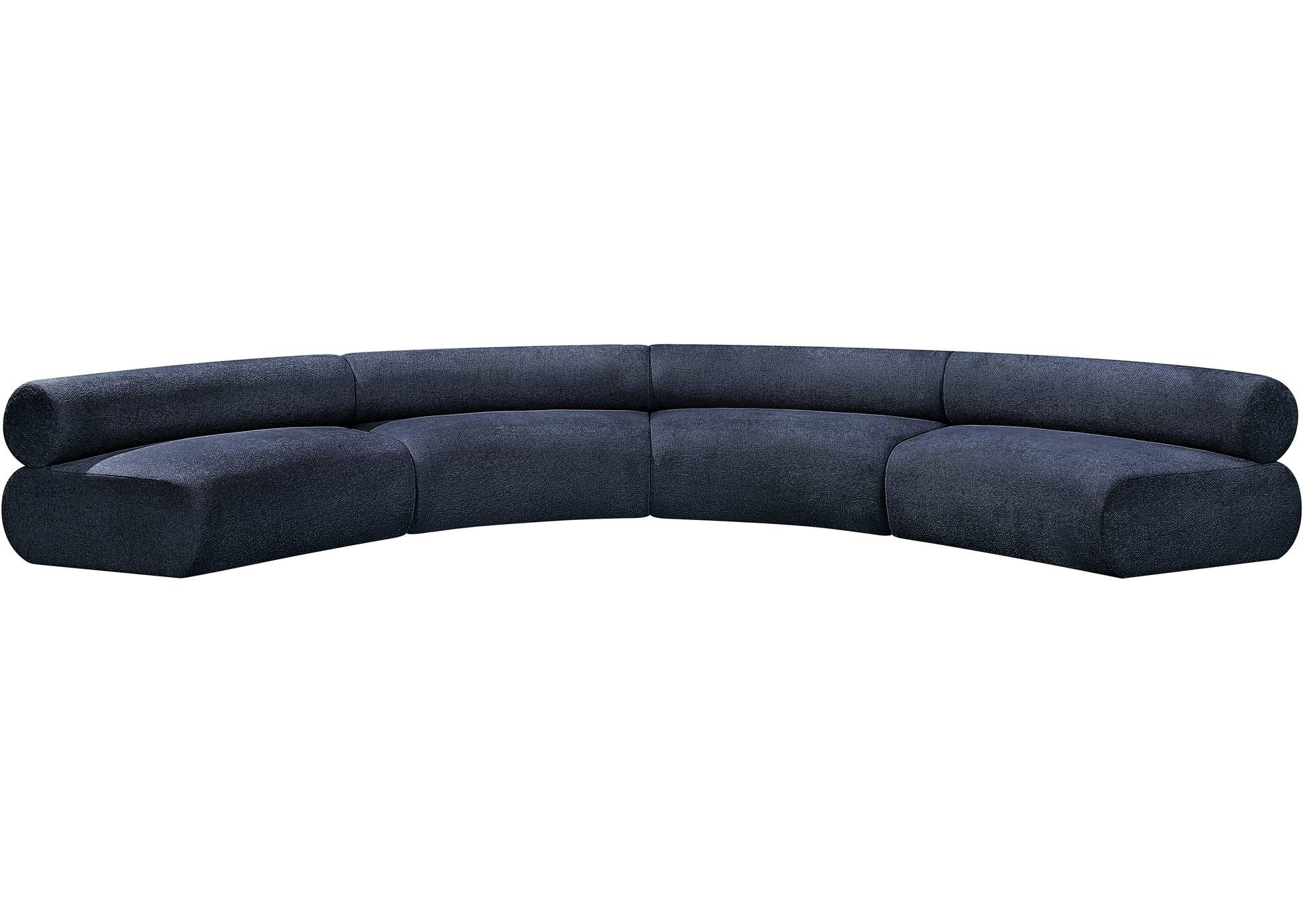 Bale Navy Chenille Fabric Modular Sofa