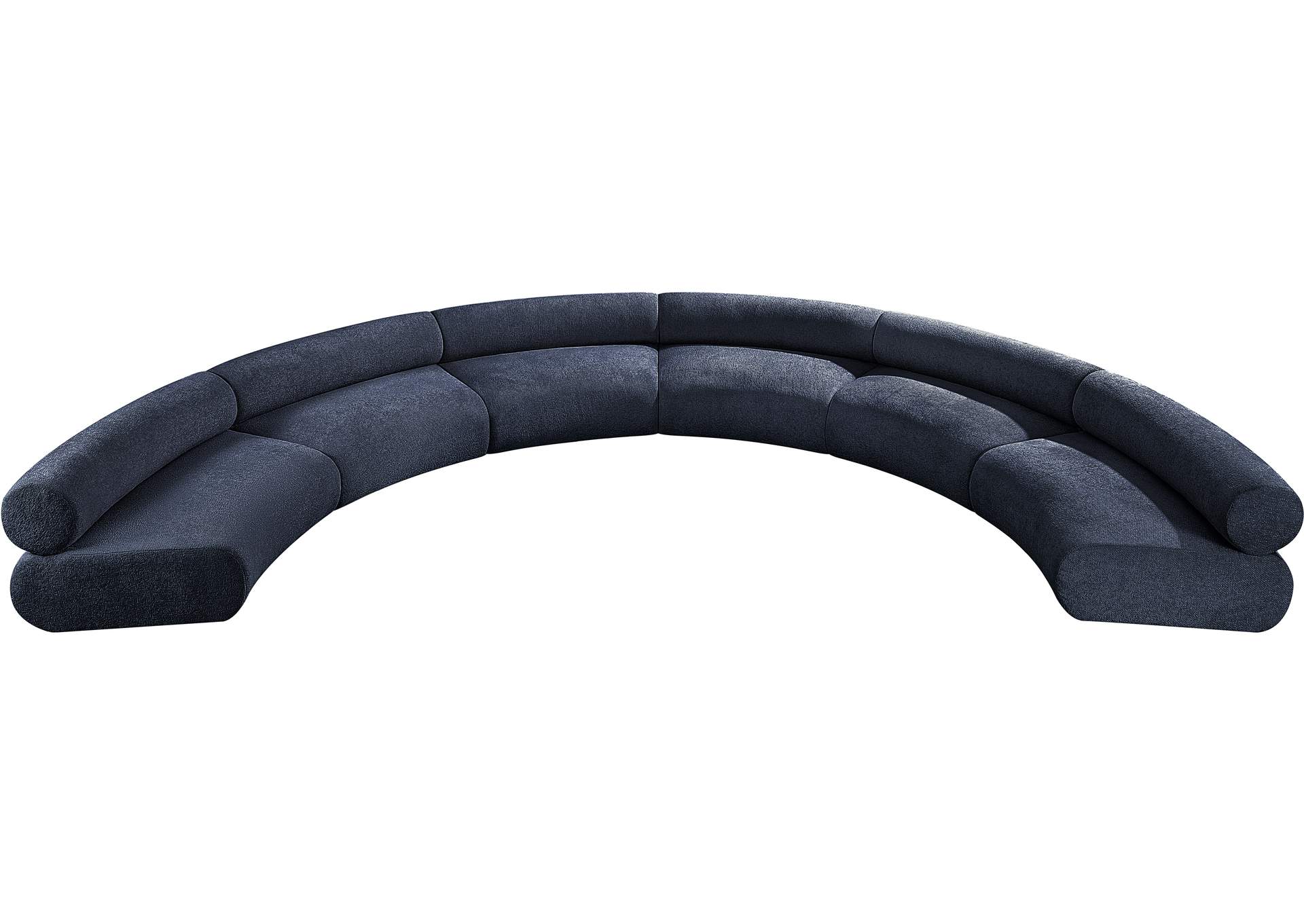 Bale Navy Chenille Fabric Modular Sofa