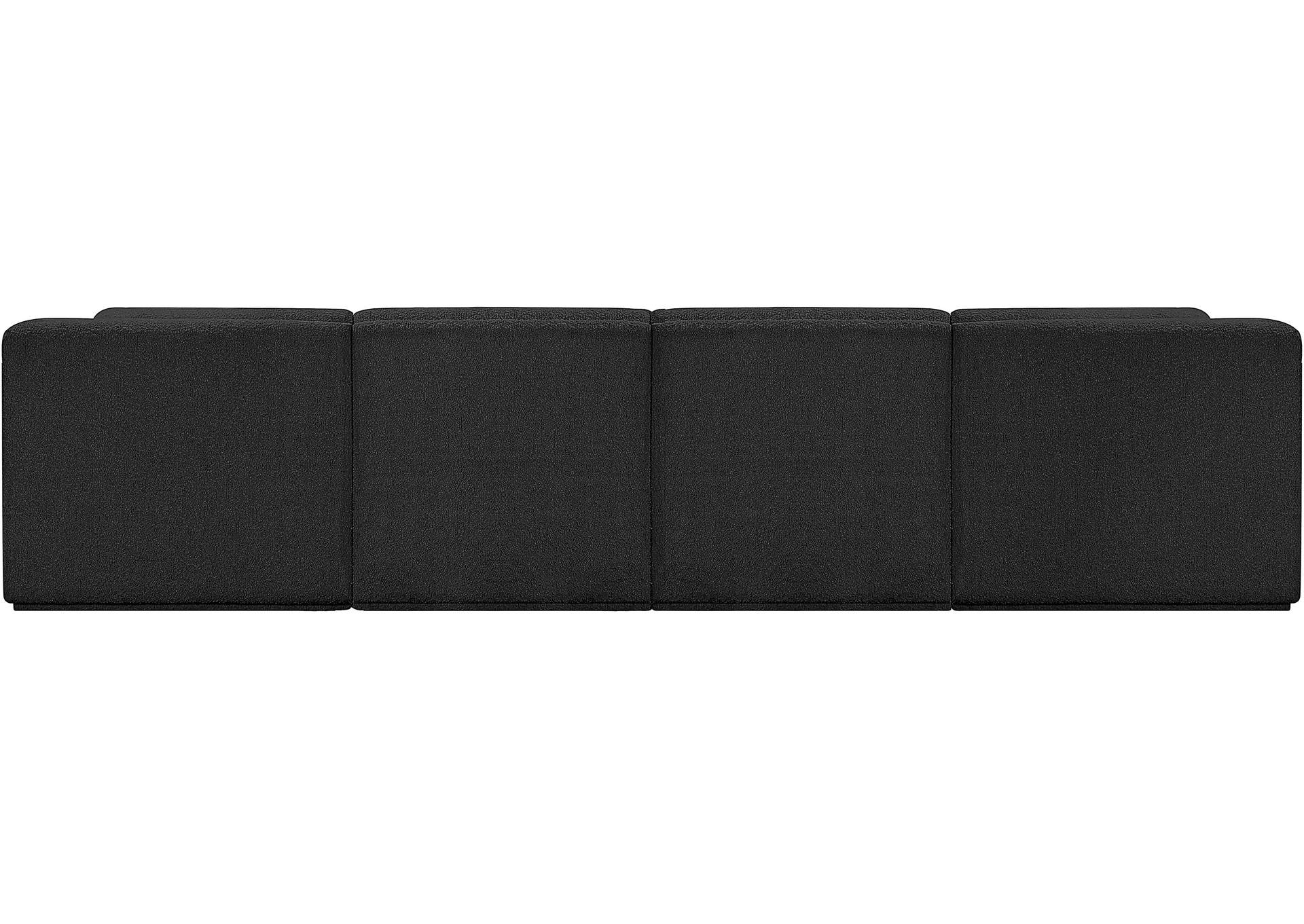 Ollie Black Boucle Fabric Modular Sofa