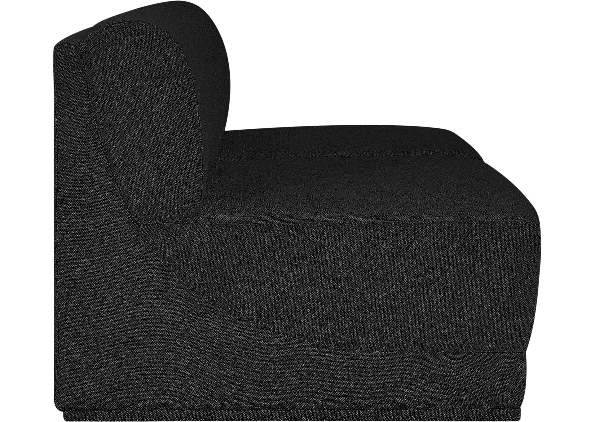 Ollie Black Boucle Fabric Modular Sofa