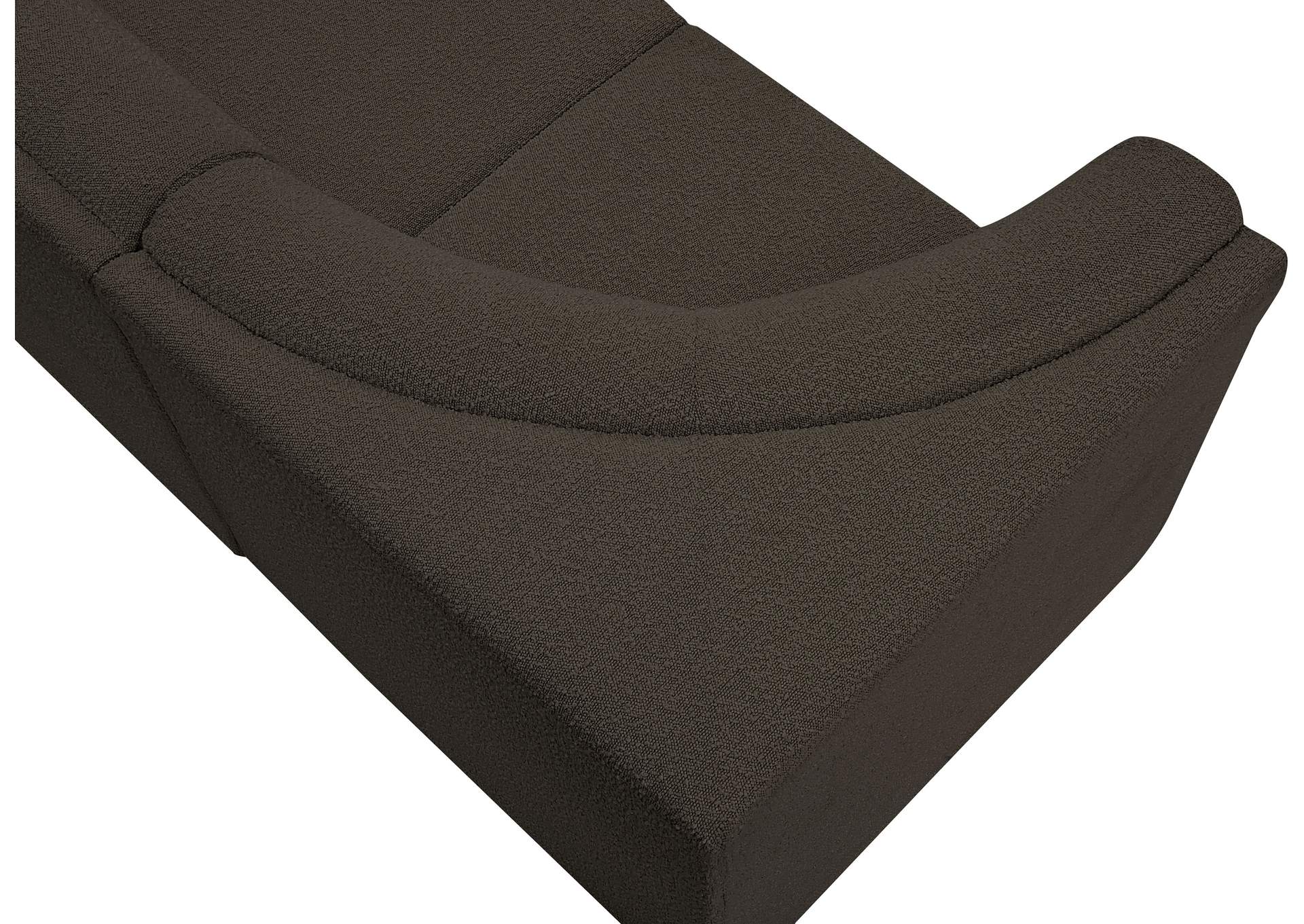Ollie Brown Boucle Fabric Modular Sofa