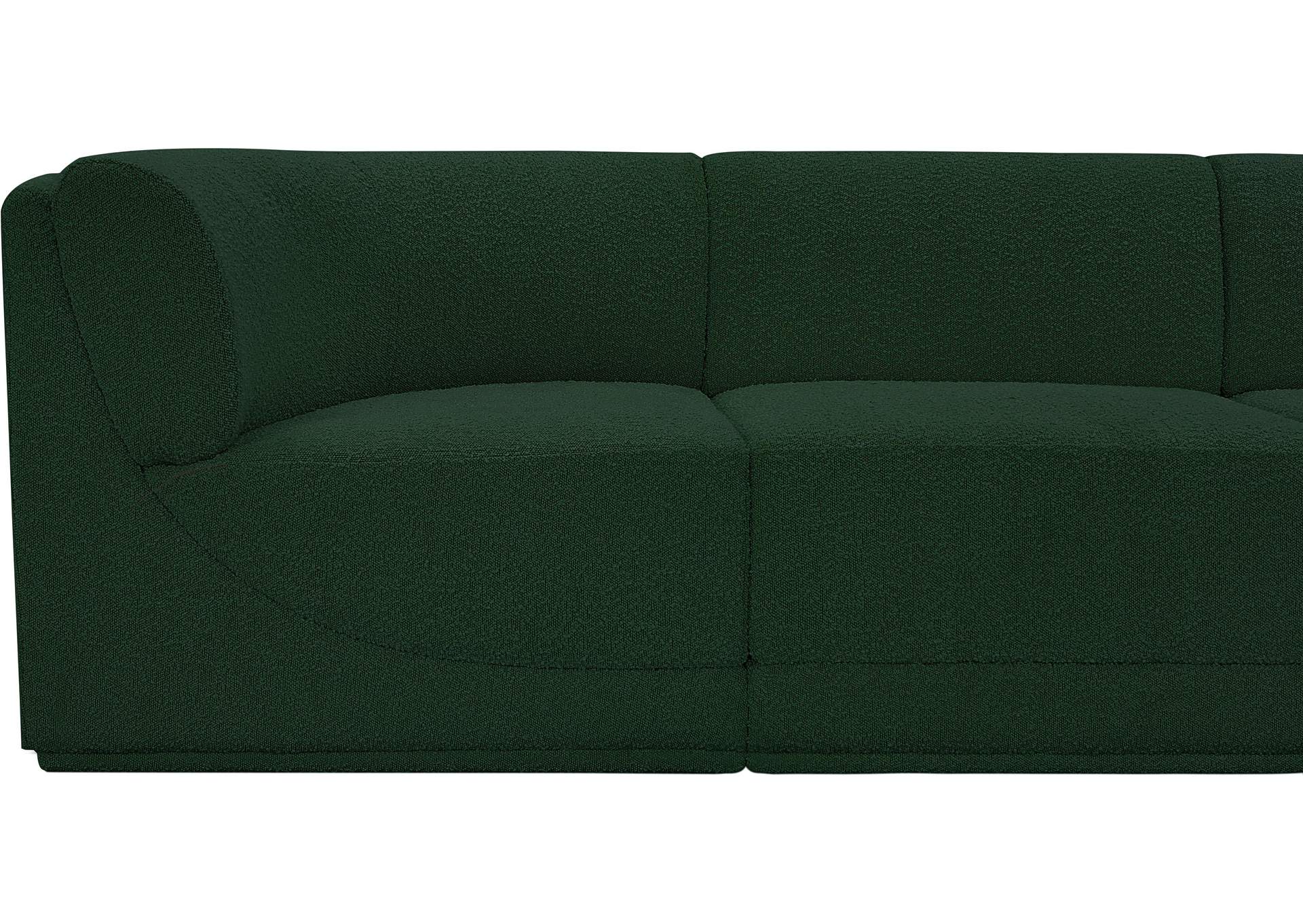 Ollie Green Boucle Fabric Modular Sofa
