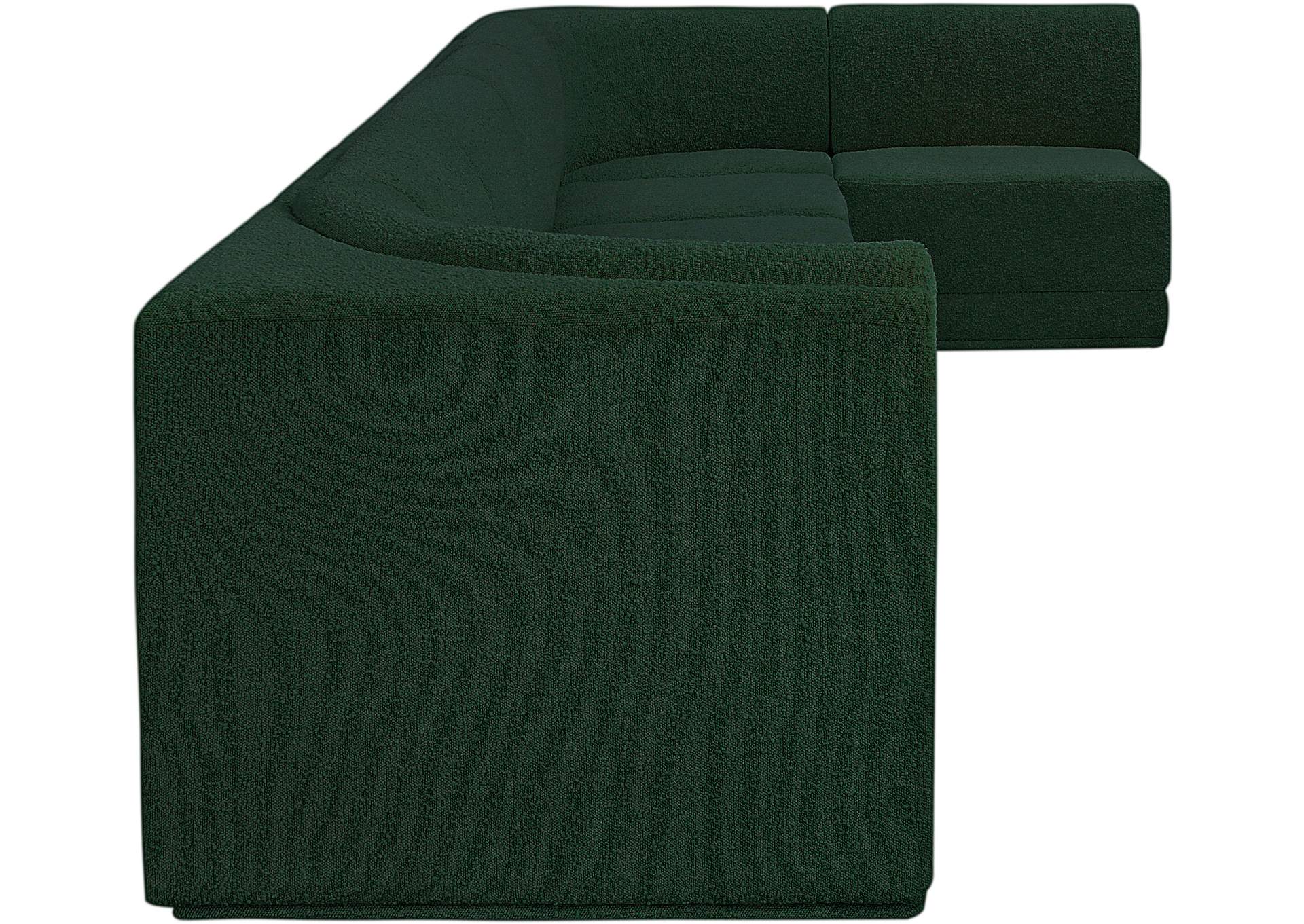 Ollie Green Boucle Fabric Modular Sectional