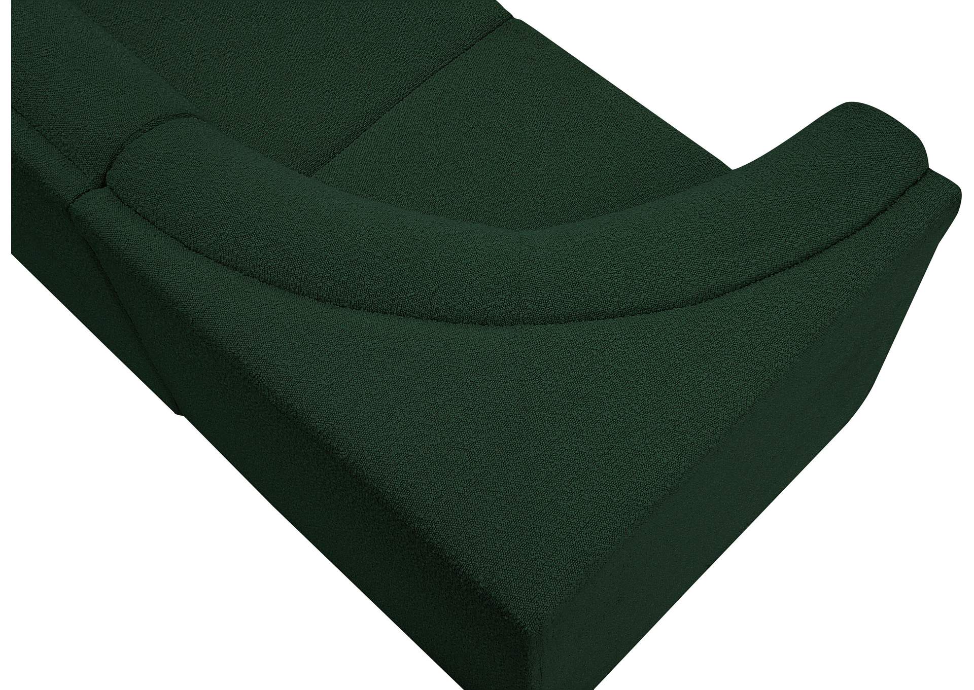 Ollie Green Boucle Fabric Modular Sectional