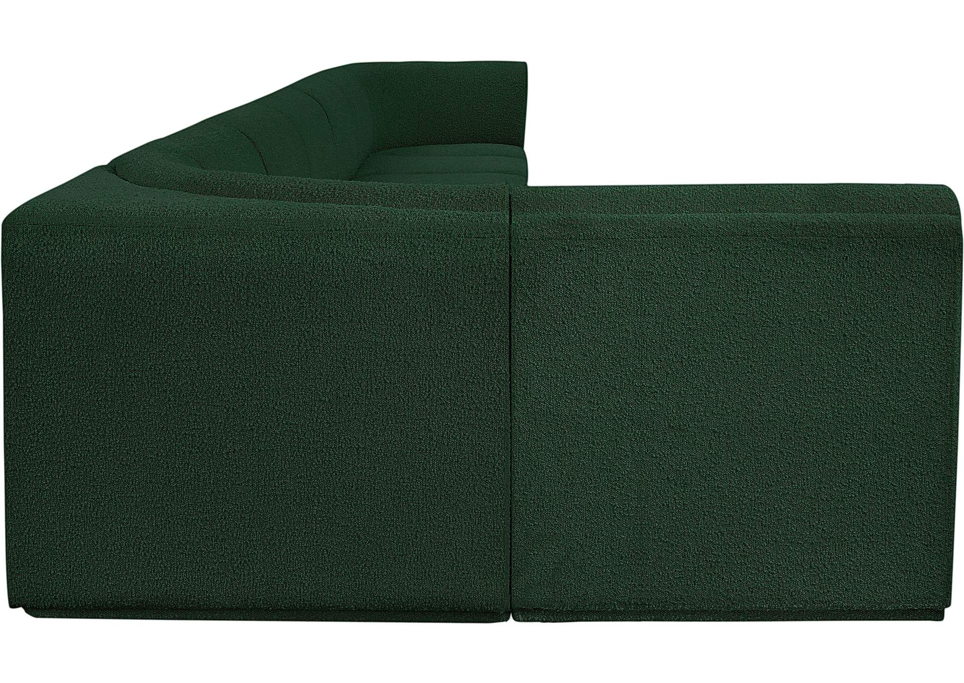 Ollie Green Boucle Fabric Modular Sectional