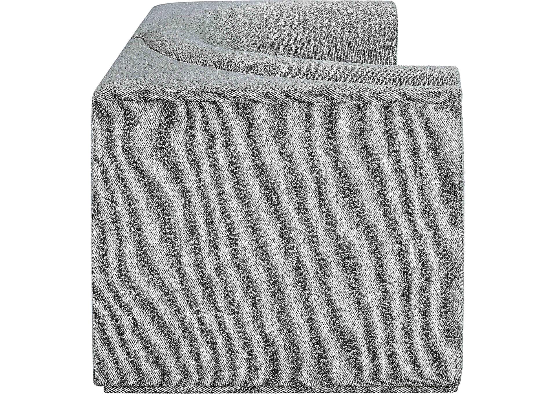 Ollie Grey Boucle Fabric Modular Sofa