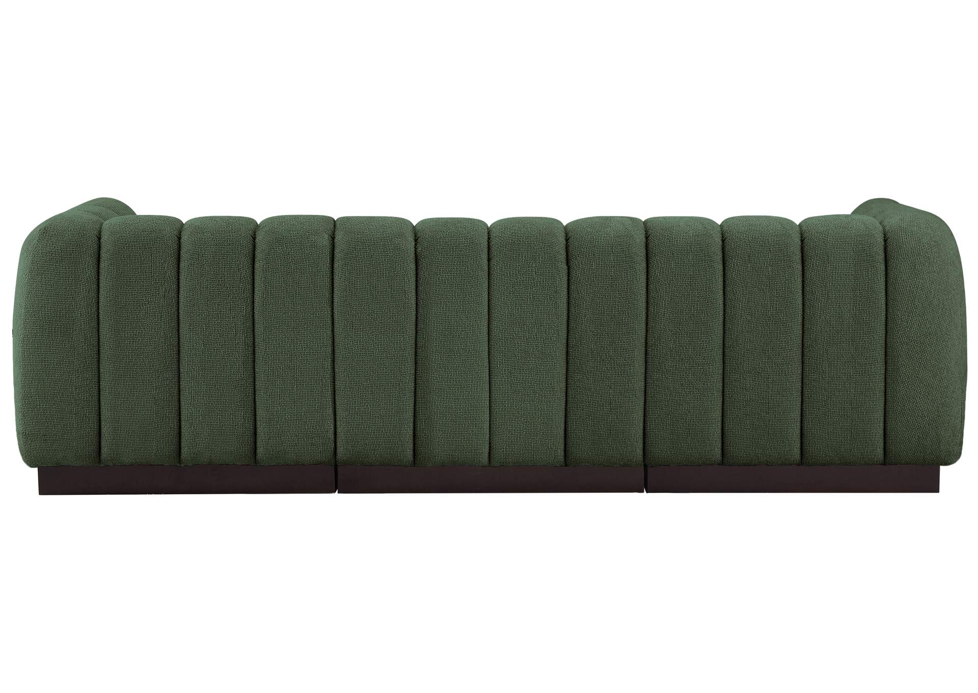 Quinn Green Chenille Fabric Modular Sofa