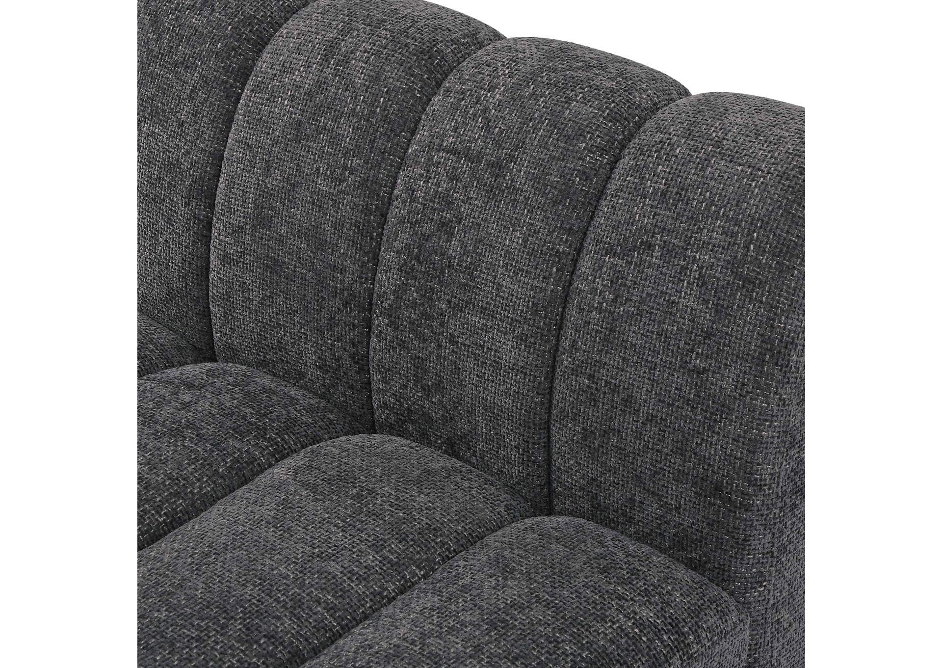 Quinn Grey Chenille Fabric Modular Sectional