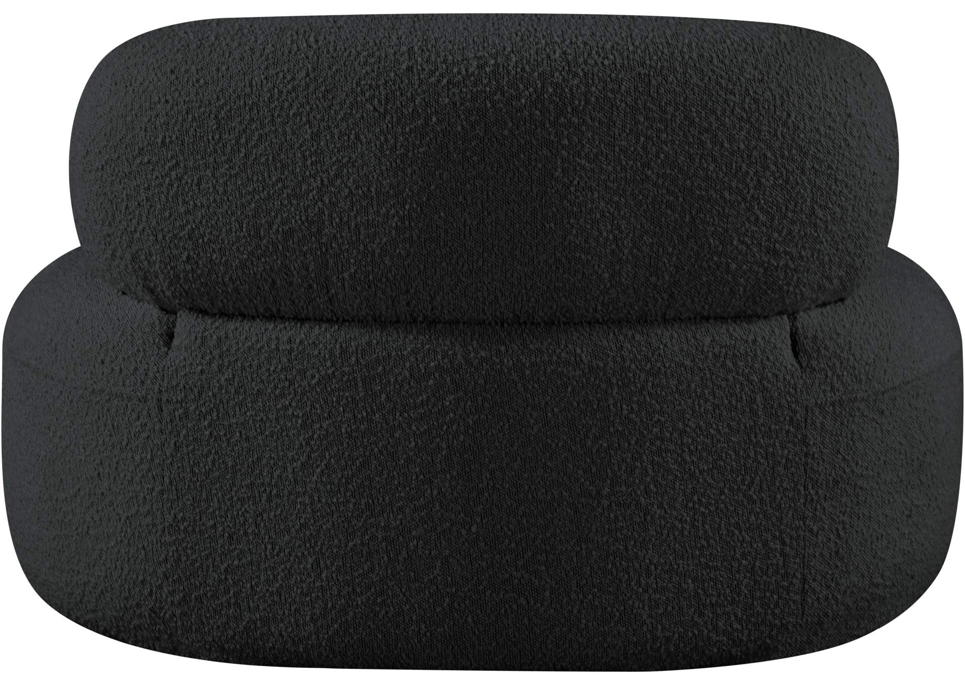 Venti Black Boucle Fabric Chair