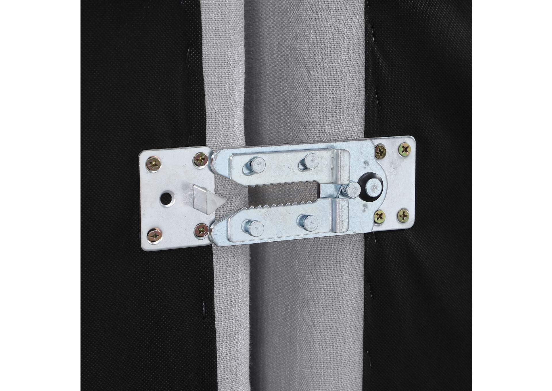 Indulge Grey Linen Textured Fabric Upholstered Modular Ottoman image 5