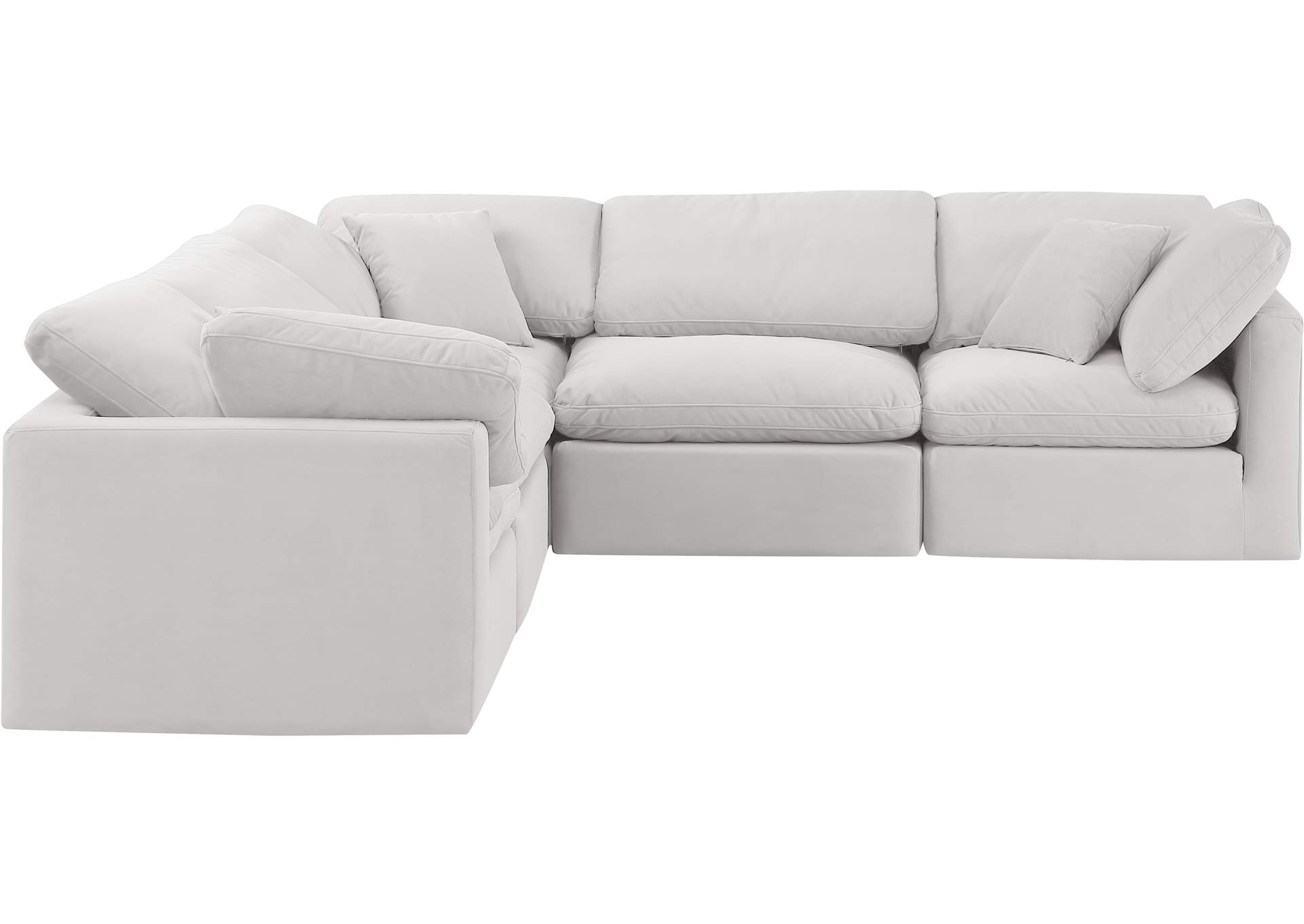 Indulge Cream Velvet Modular Sectional