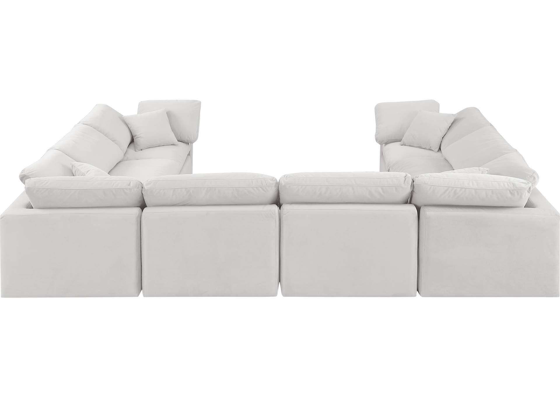 Indulge Cream Velvet Modular Sectional