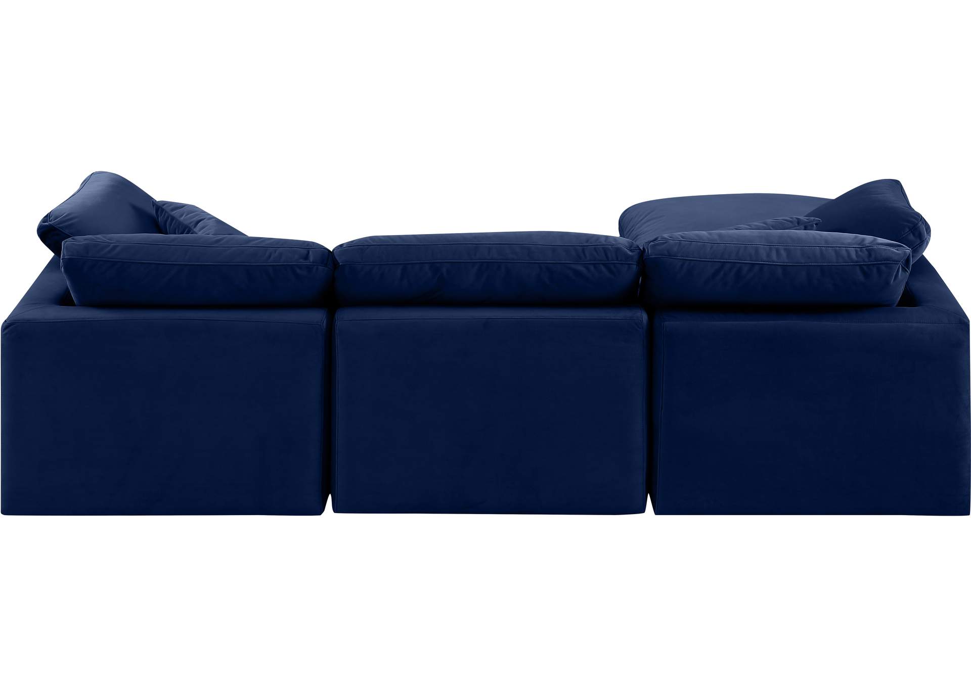 Indulge Navy Velvet Modular Sectional