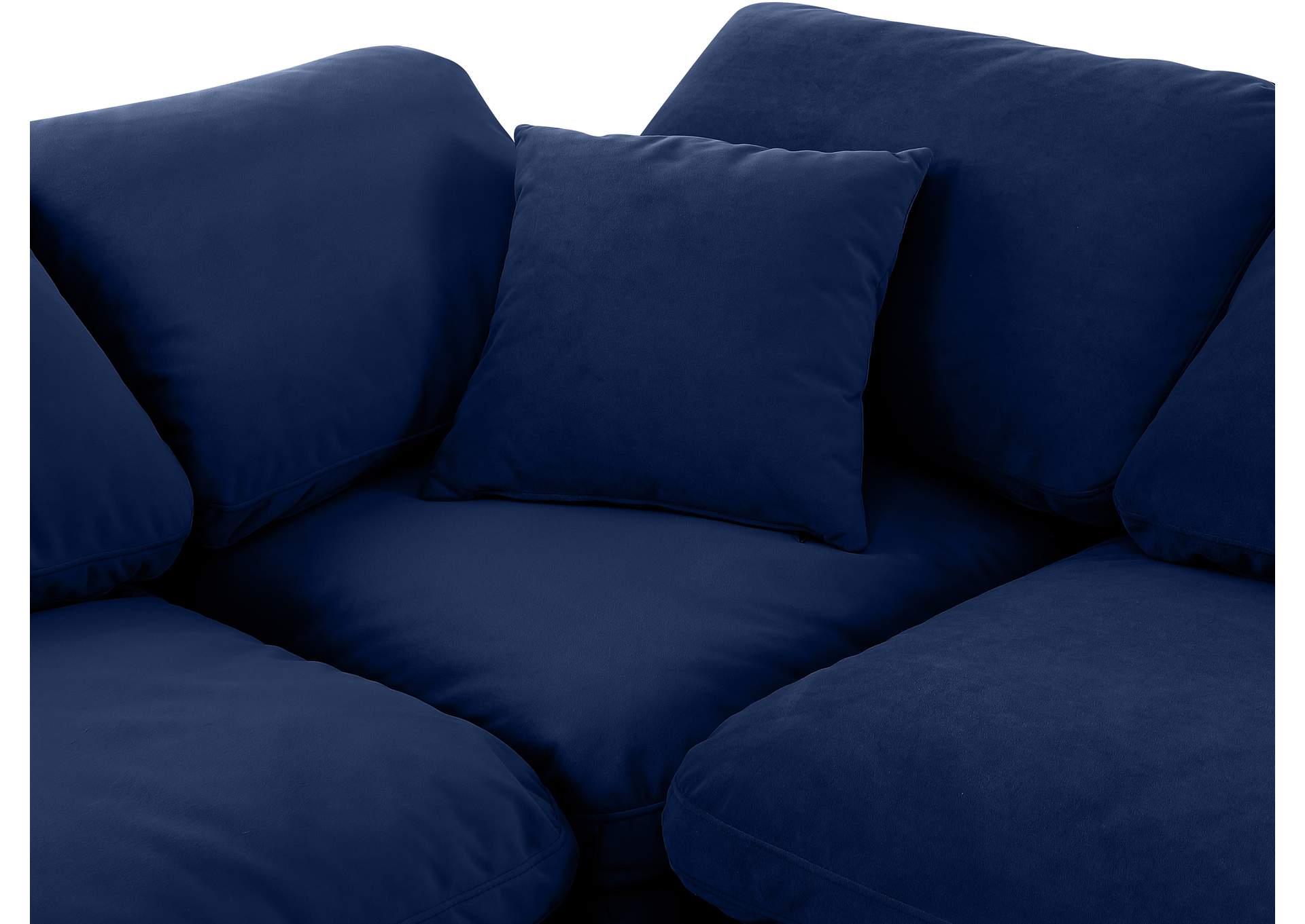 Indulge Navy Velvet Modular Sectional