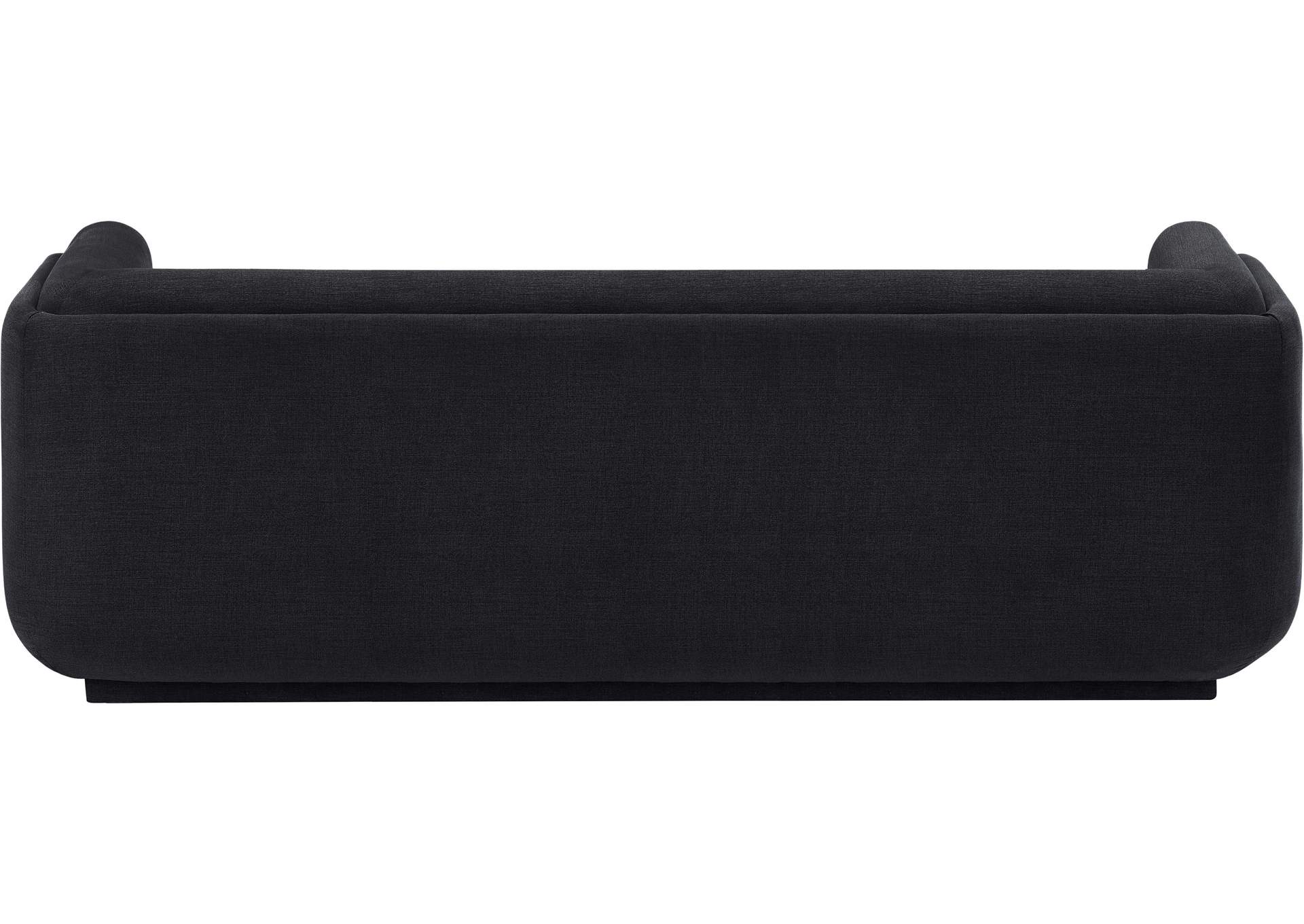 Kimora Black Linen Textured Fabric Sofa