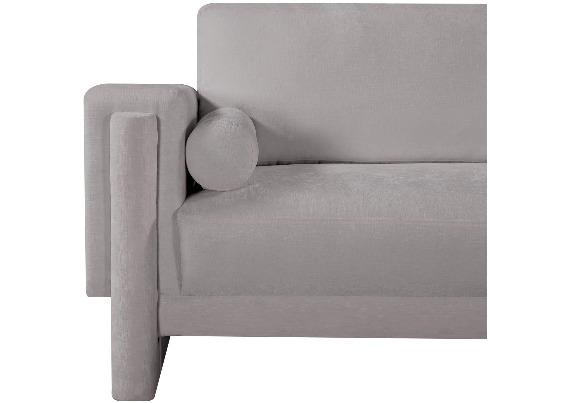 Madeline Grey Chenille Fabric Chair