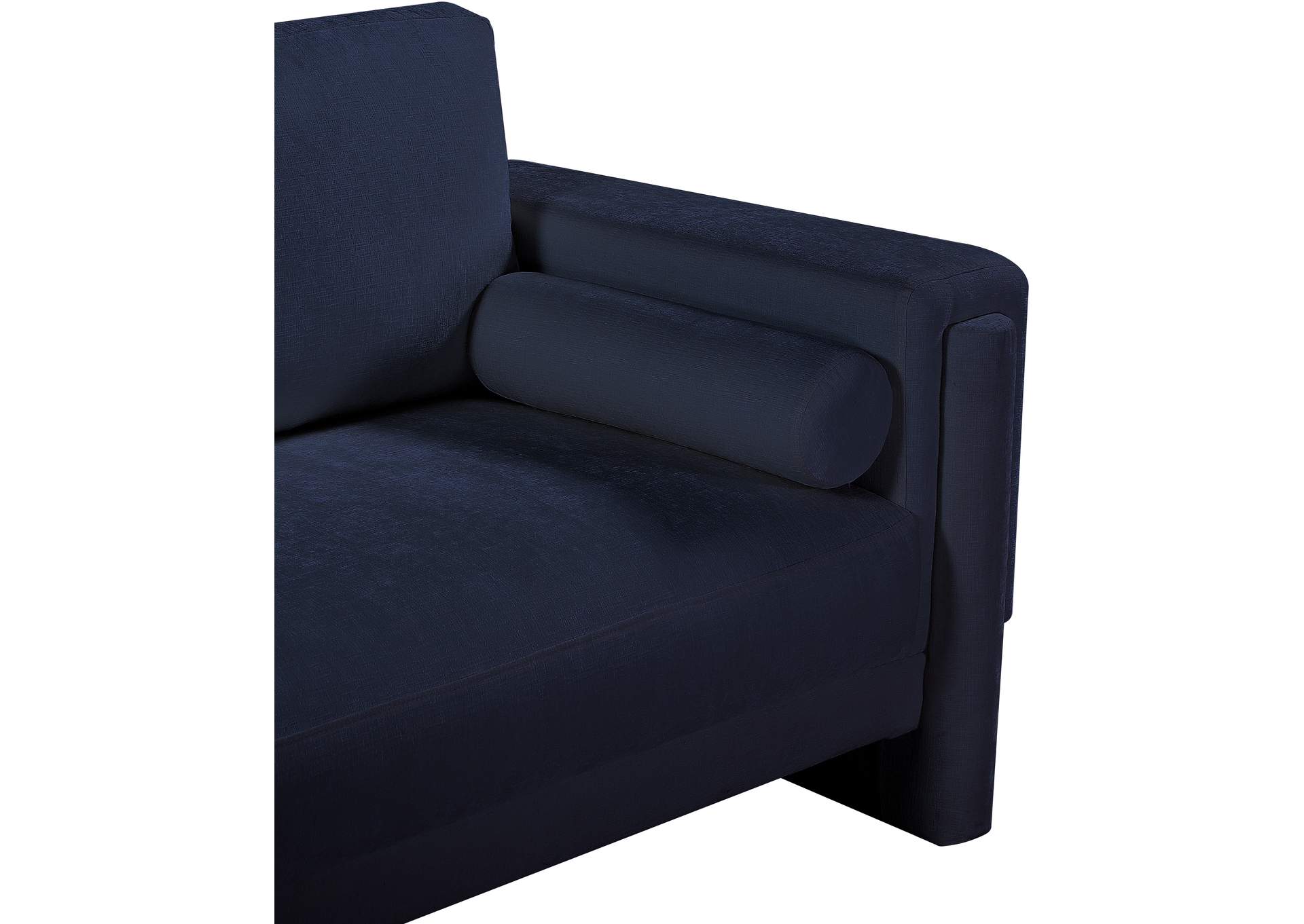 Madeline Navy Chenille Fabric Chair
