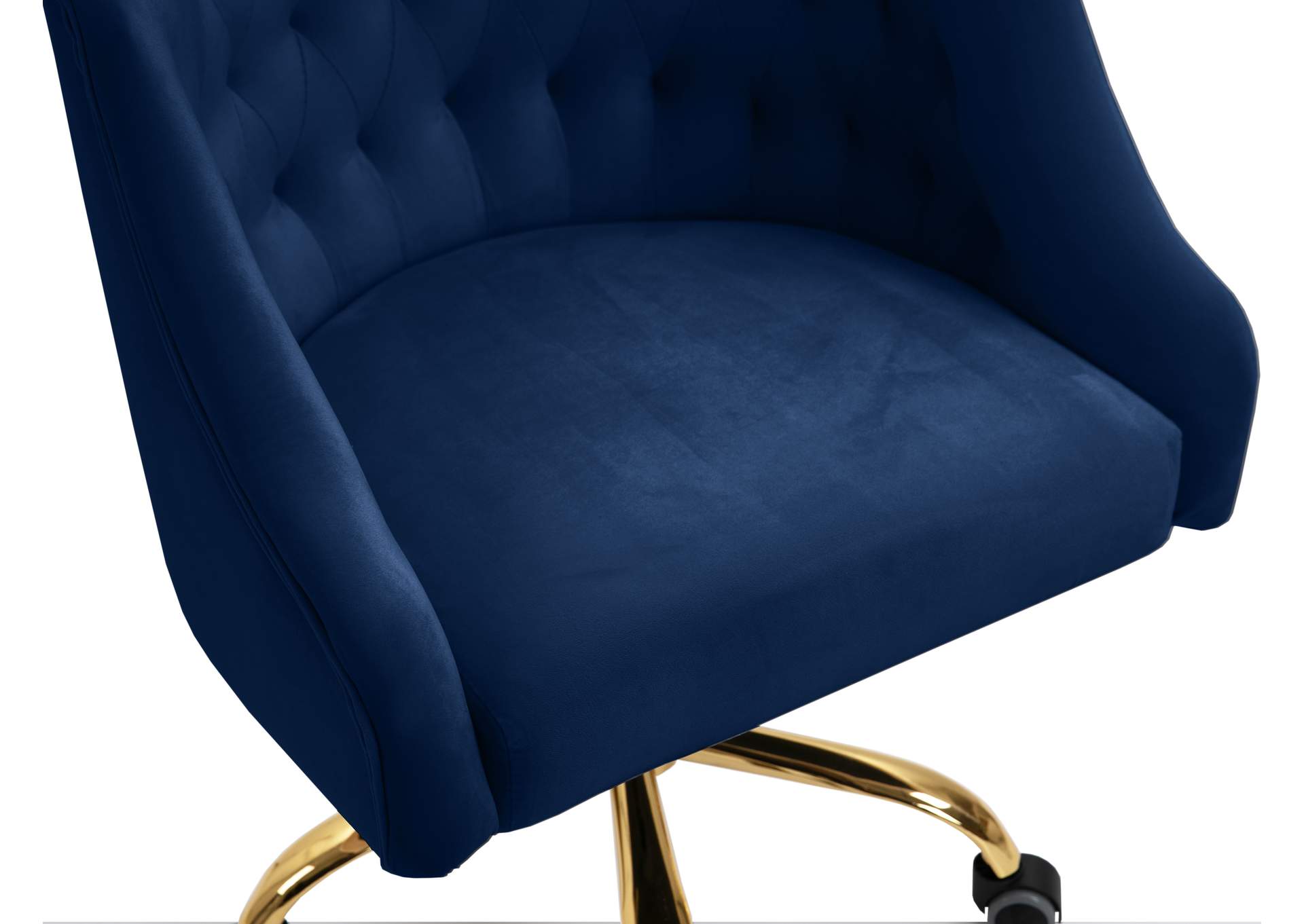 Arden Navy Velvet Office Chair
