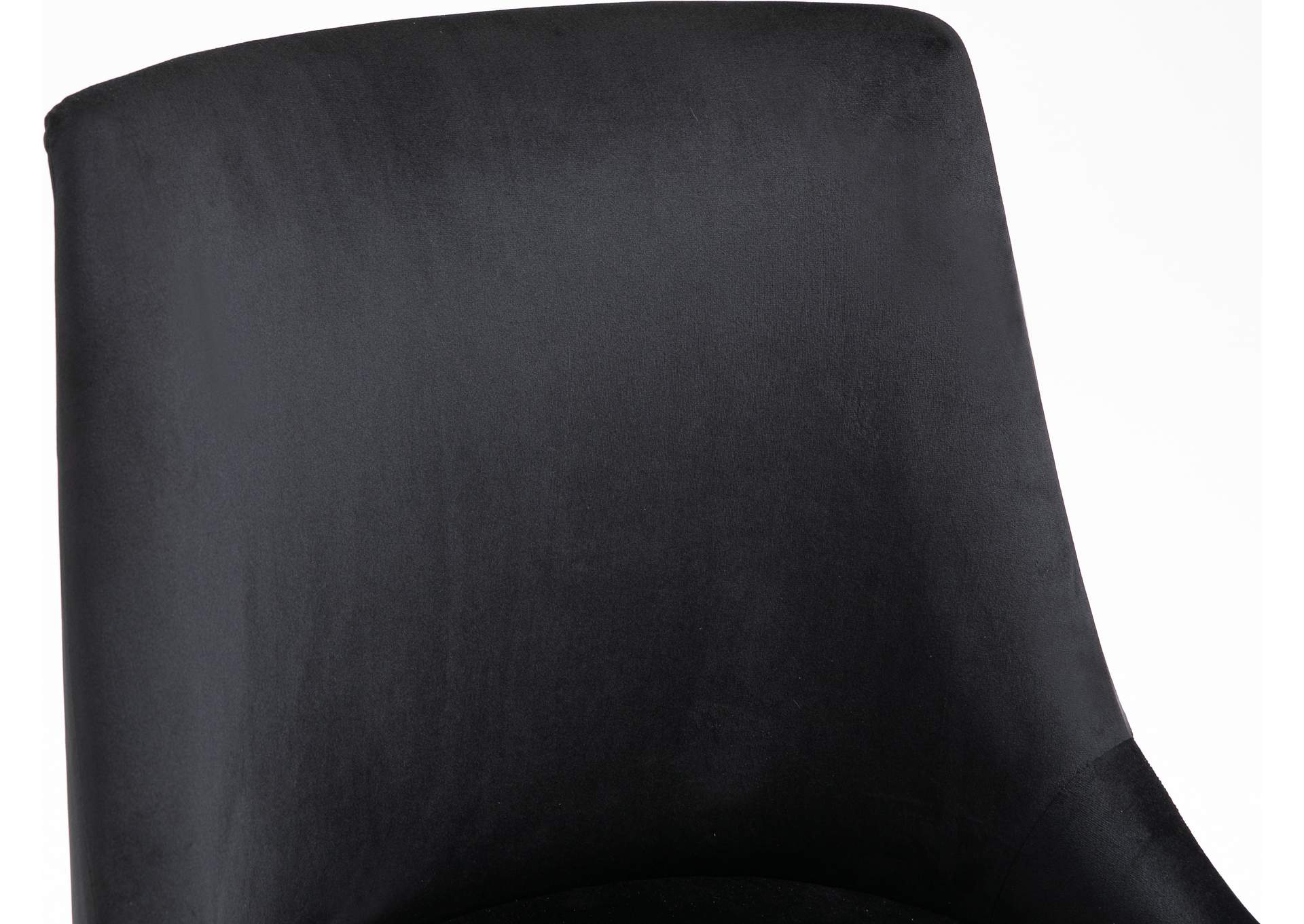 Karina Black Velvet Office Chair