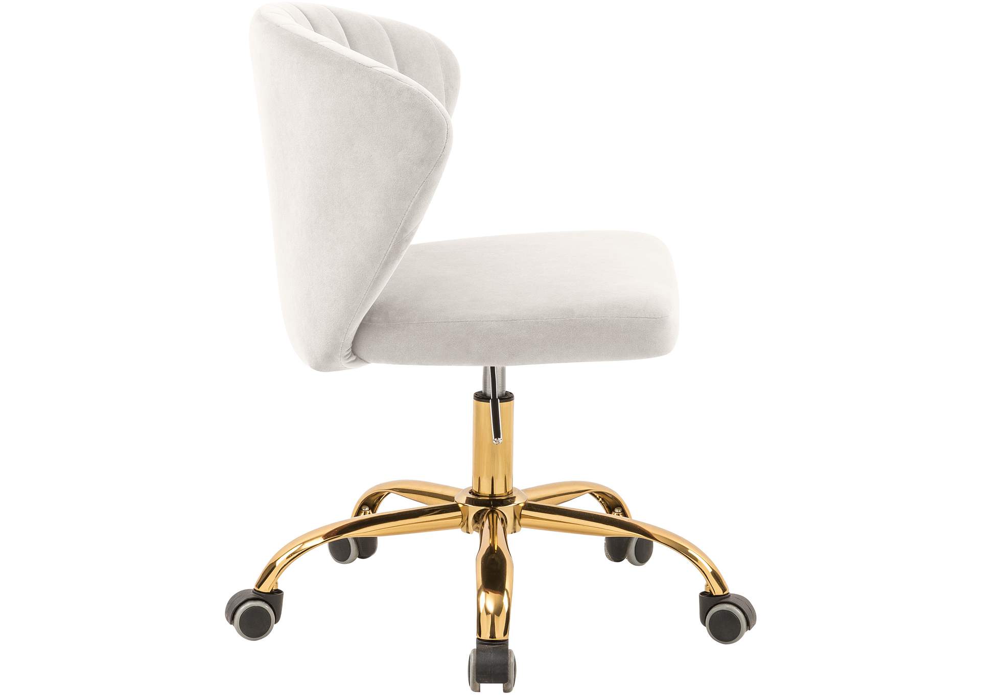 Finley Cream Velvet Office Chair