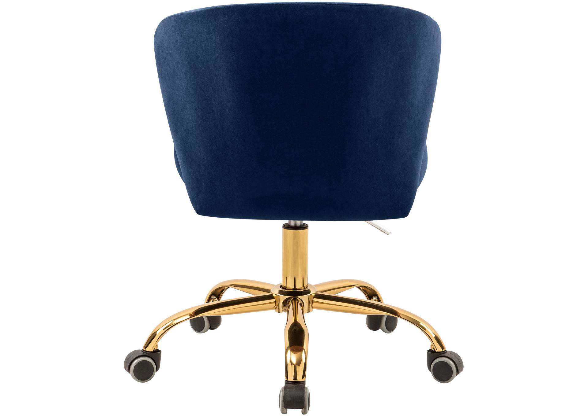 Finley Navy Velvet Office Chair