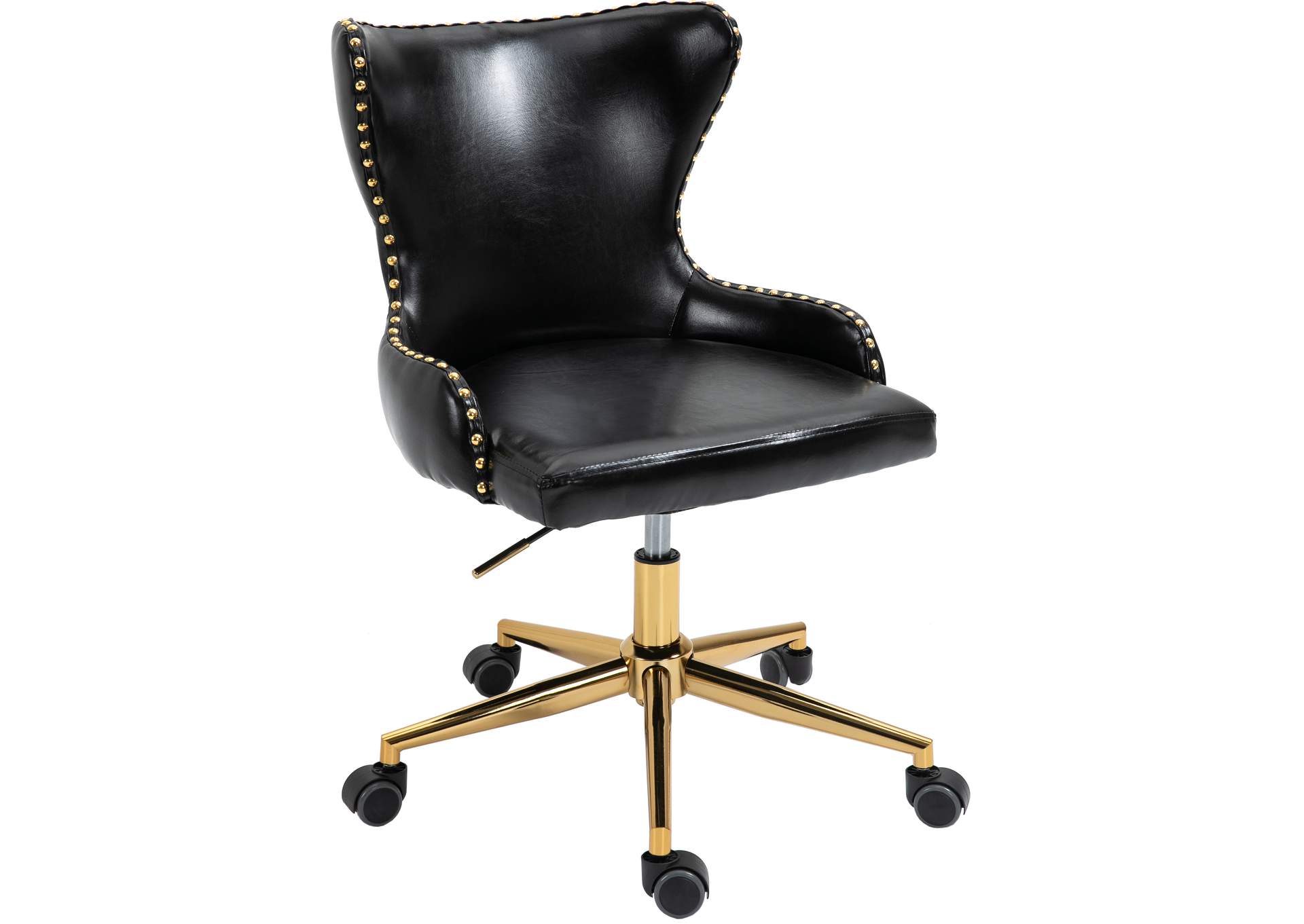 Hendrix Black Faux Leather Office Chair