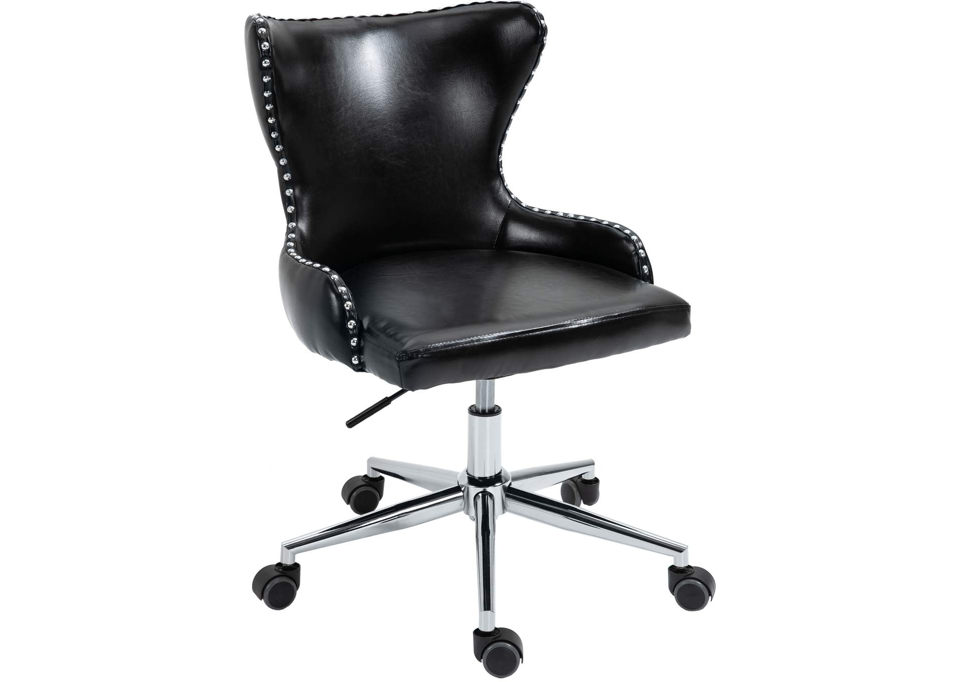 Hendrix Black Faux Leather Office Chair