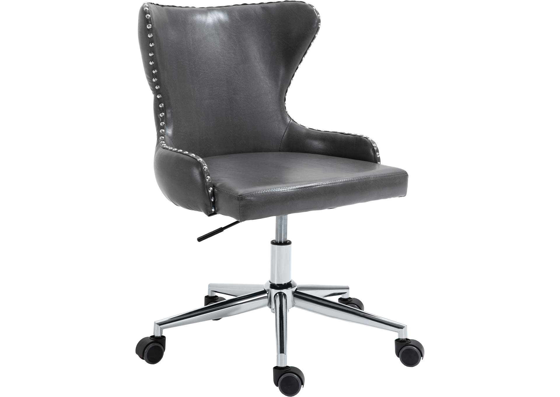 Hendrix Grey Faux Leather Office Chair