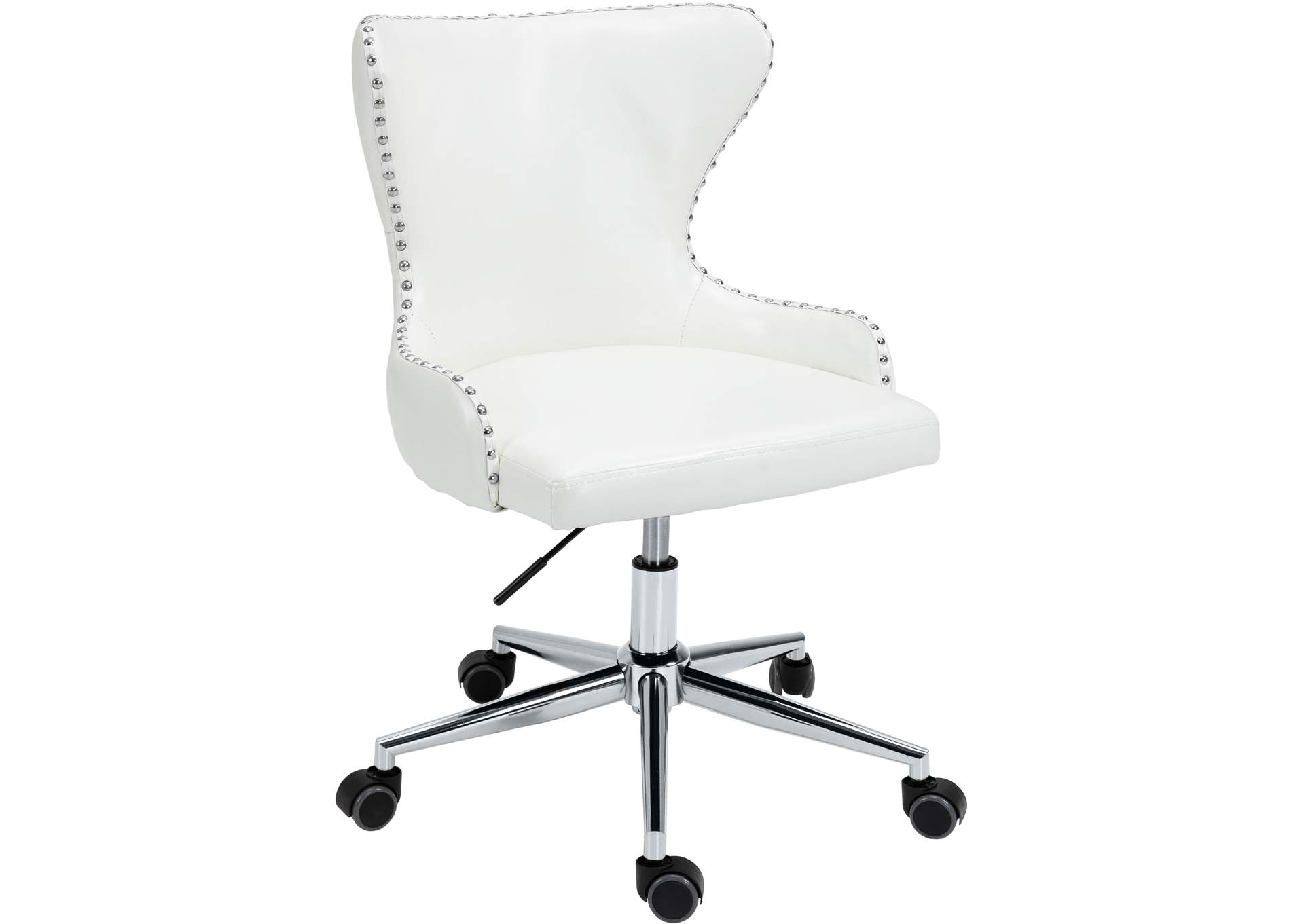 Hendrix White Faux Leather Office Chair