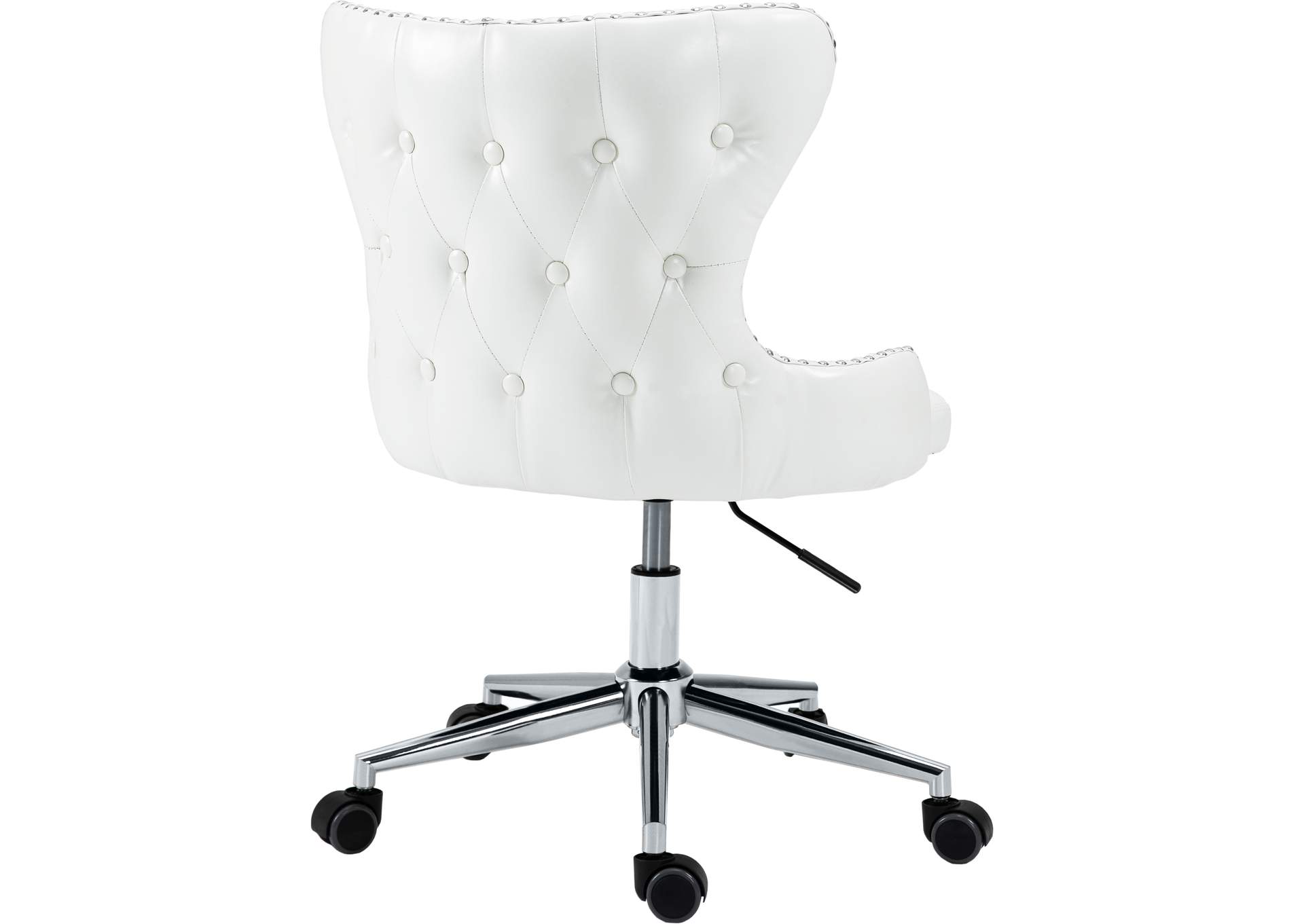 Hendrix White Vegan Leather Office Chair
