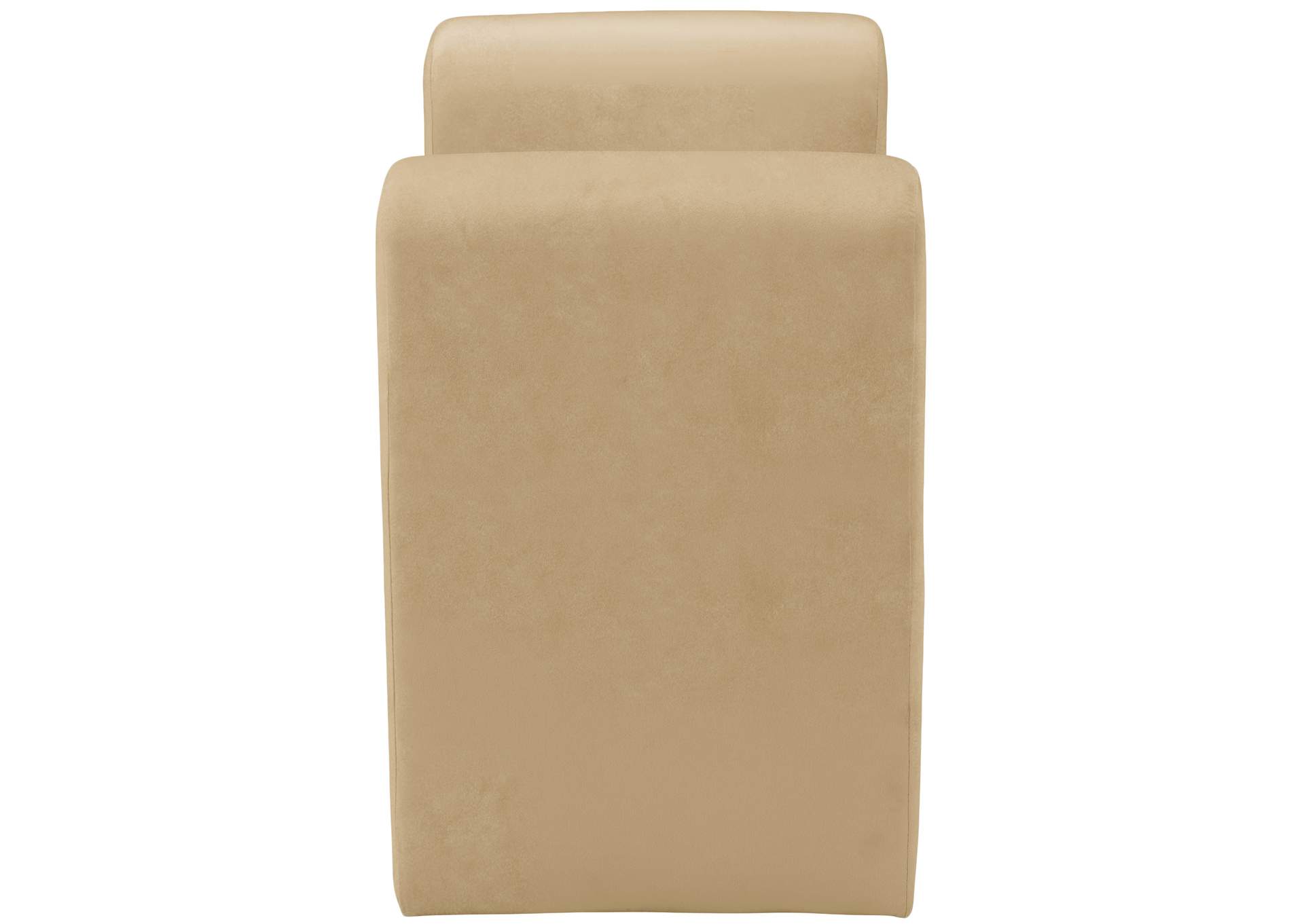 Sloan Camel Velvet Bench