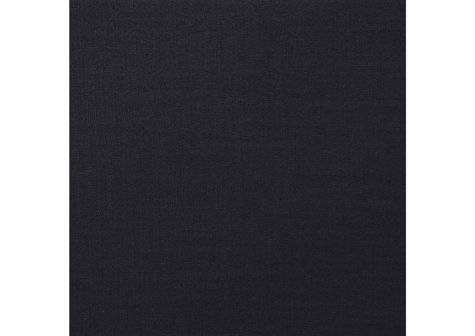 Comfy Black Linen Textured Fabric Modular Sofa